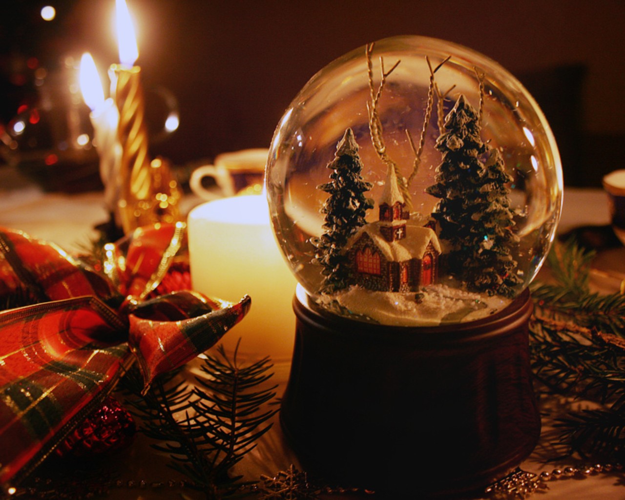 christmas, snow globe, holiday