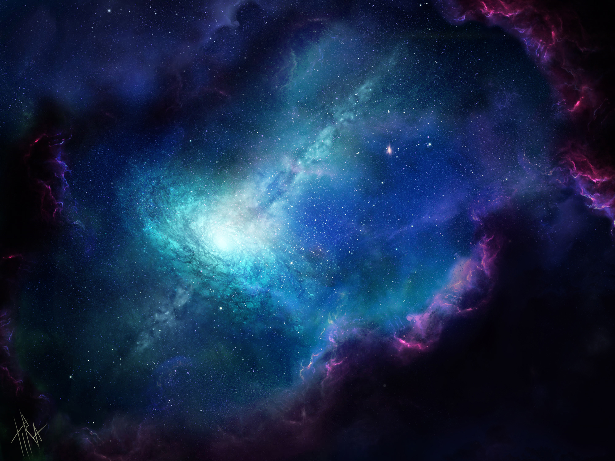 Descarga gratis la imagen Estrellas, Nebulosa, Espacio, Púrpura, Ciencia Ficción en el escritorio de tu PC