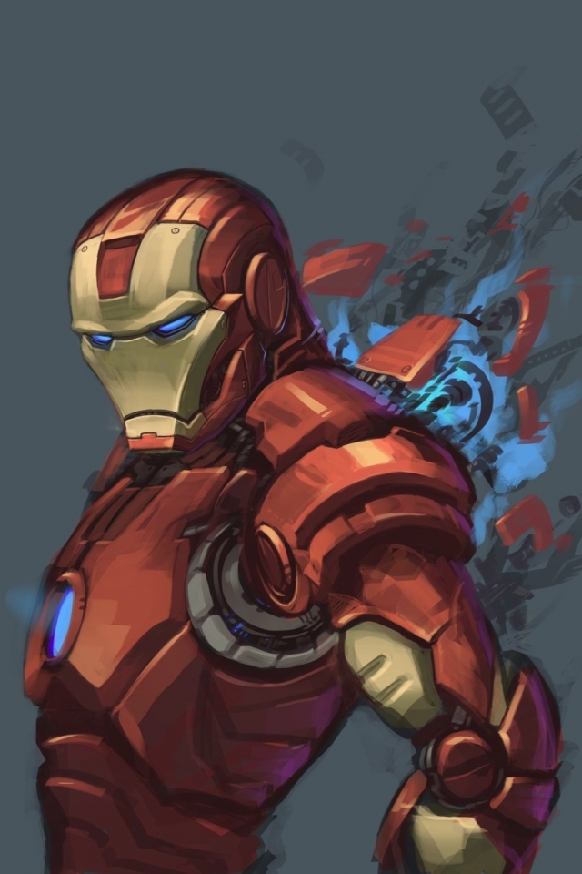 Handy-Wallpaper Iron Man, Comics, Tony Stark kostenlos herunterladen.