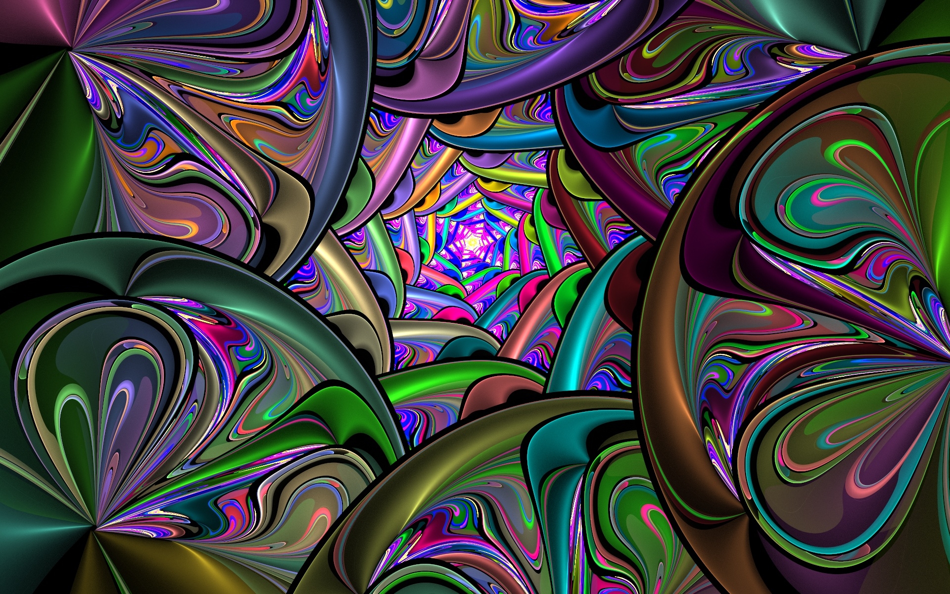 Free download wallpaper Abstract, 3D, Colors, Design, Colorful, Tunnel on your PC desktop