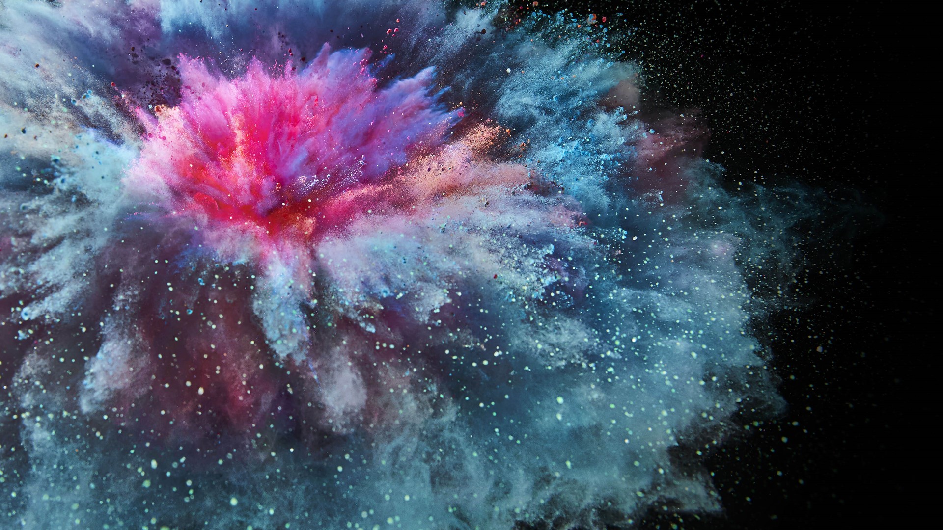 Free download wallpaper Abstract, Smoke, Colorful, Explosion on your PC desktop