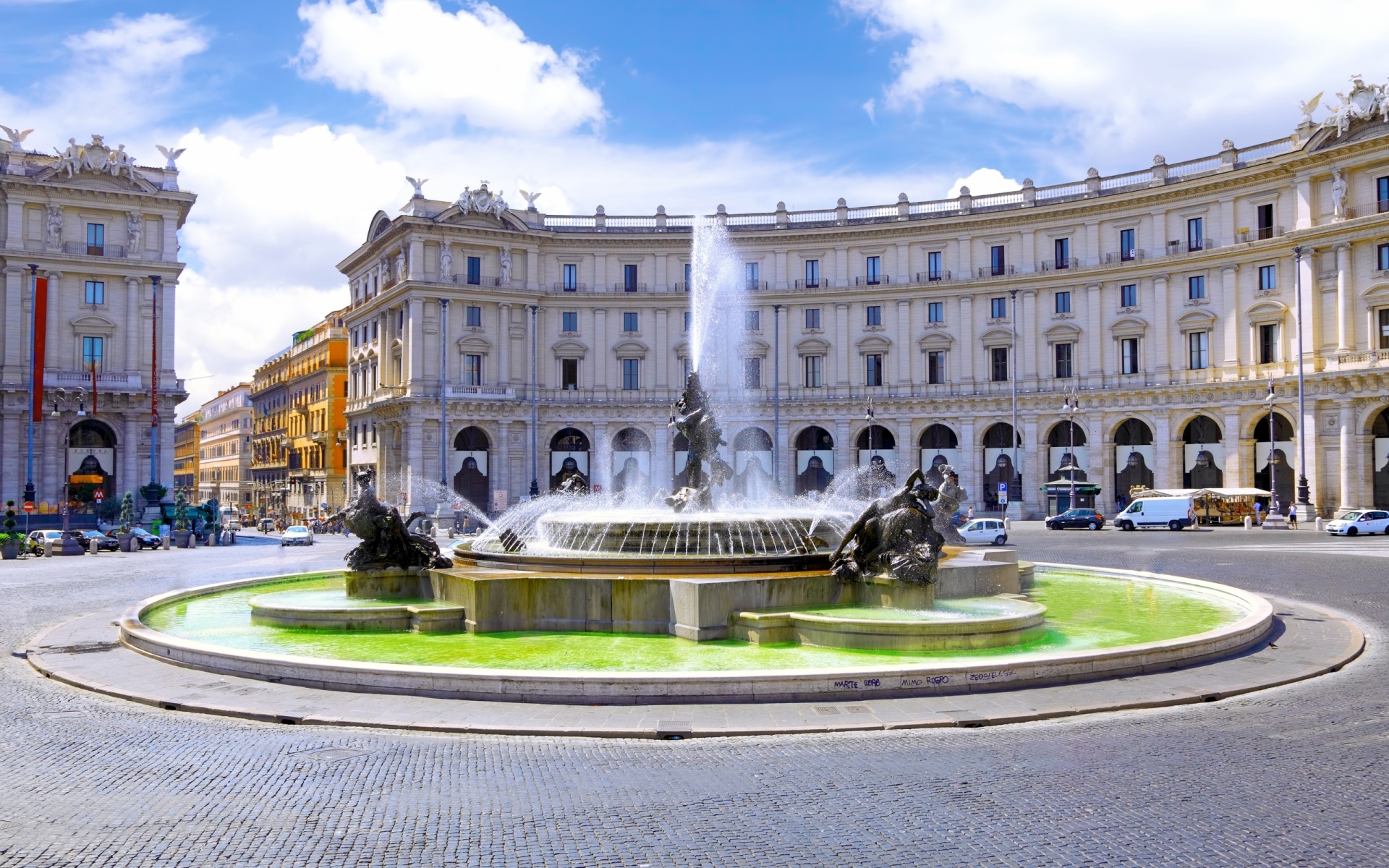 Die besten Piazza Della Repubblica-Hintergründe für den Telefonbildschirm
