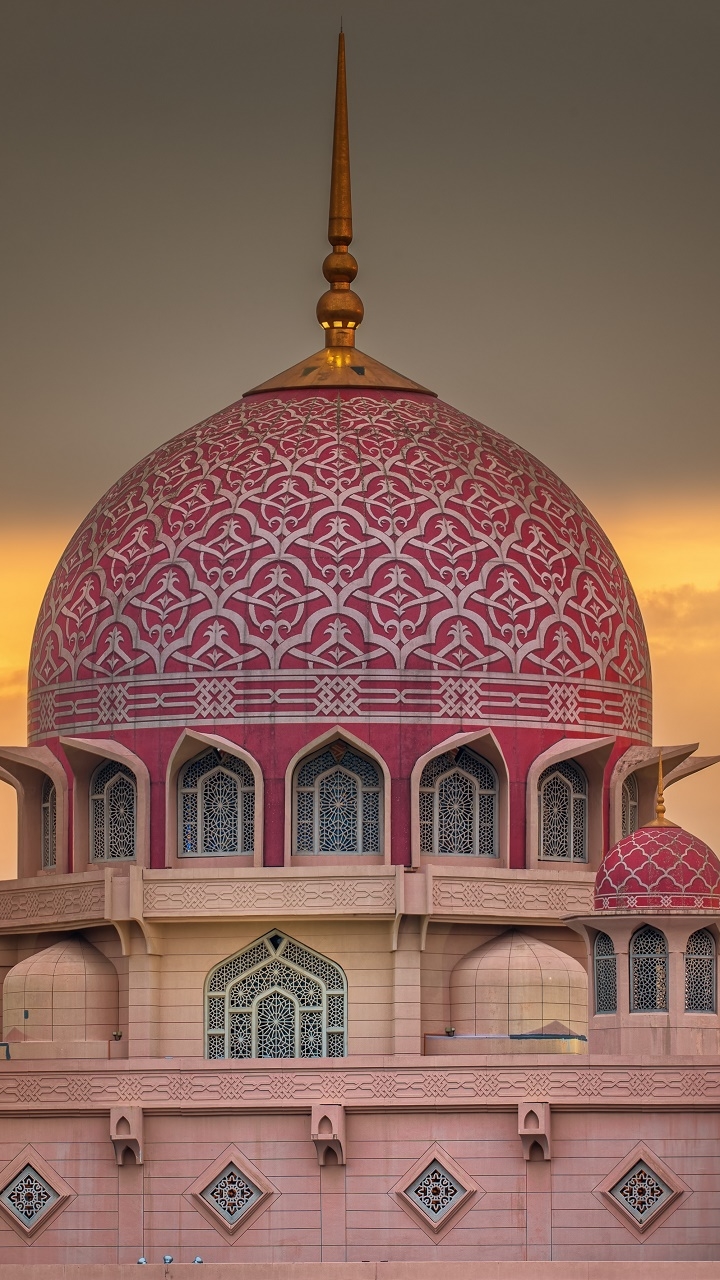 Завантажити шпалери Мечеть Путраджая на телефон безкоштовно