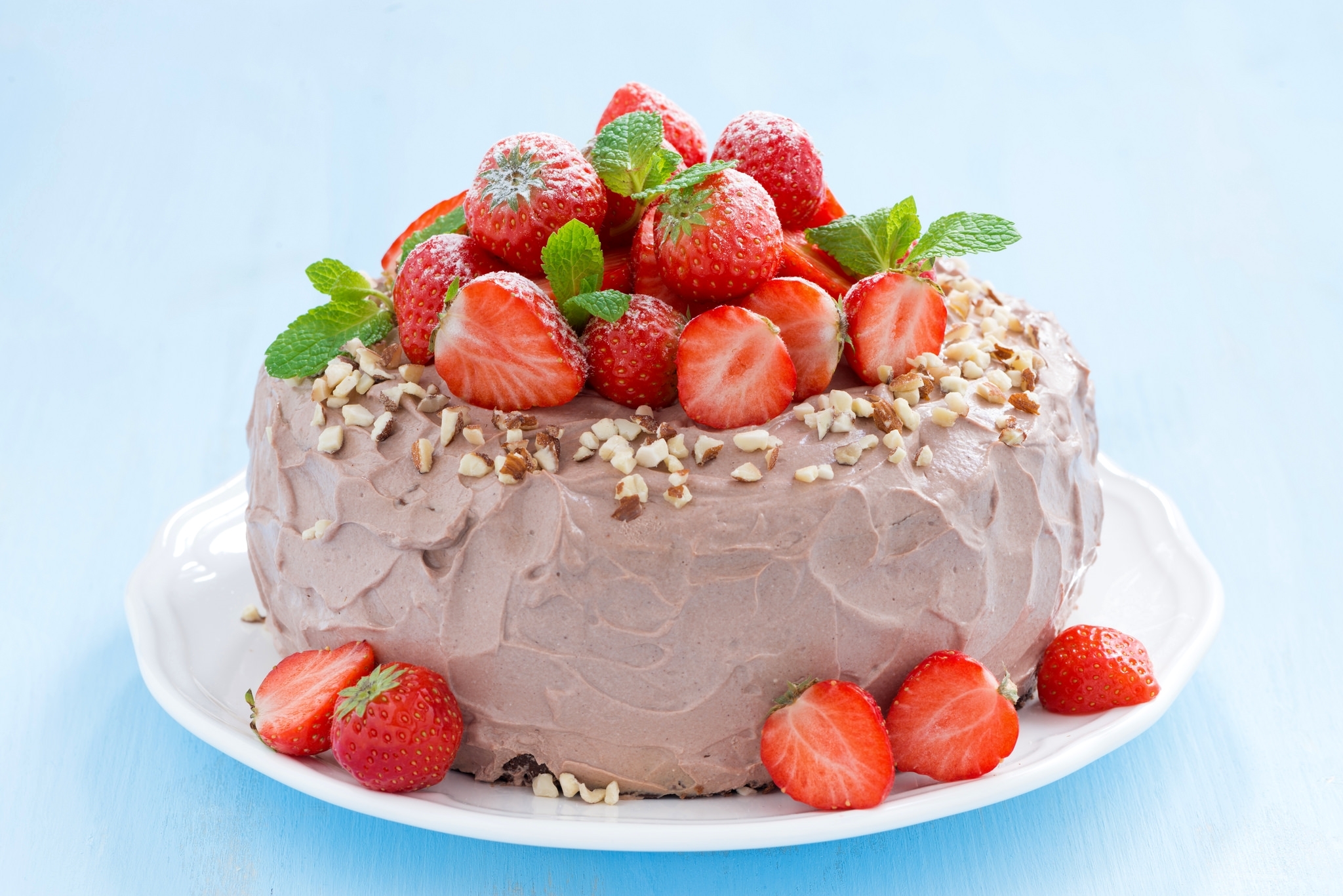 Laden Sie das Erdbeere, Gebäck, Kuchen, Frucht, Nahrungsmittel-Bild kostenlos auf Ihren PC-Desktop herunter