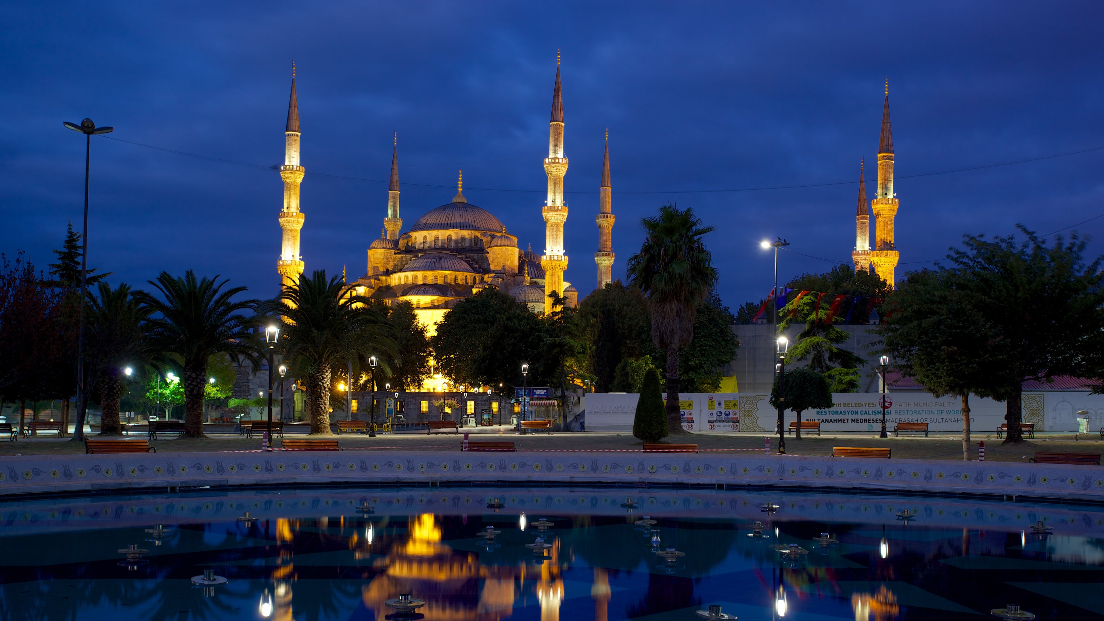 344256 завантажити картинку релігійний, мечеть султана ахмеда, іслам, мечеть, ніч, мечеті - шпалери і заставки безкоштовно