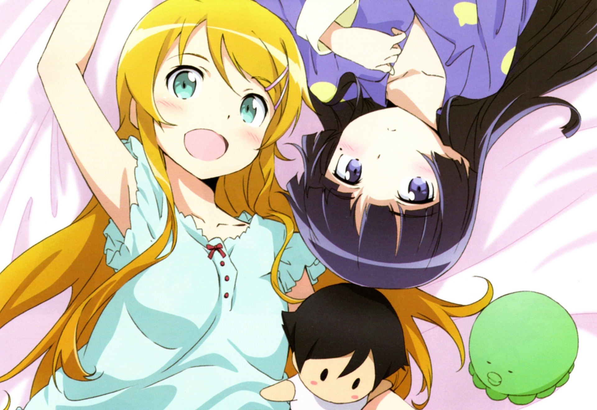Free download wallpaper Anime, Ruri Gokō, Oreimo, Kirino Kousaka on your PC desktop