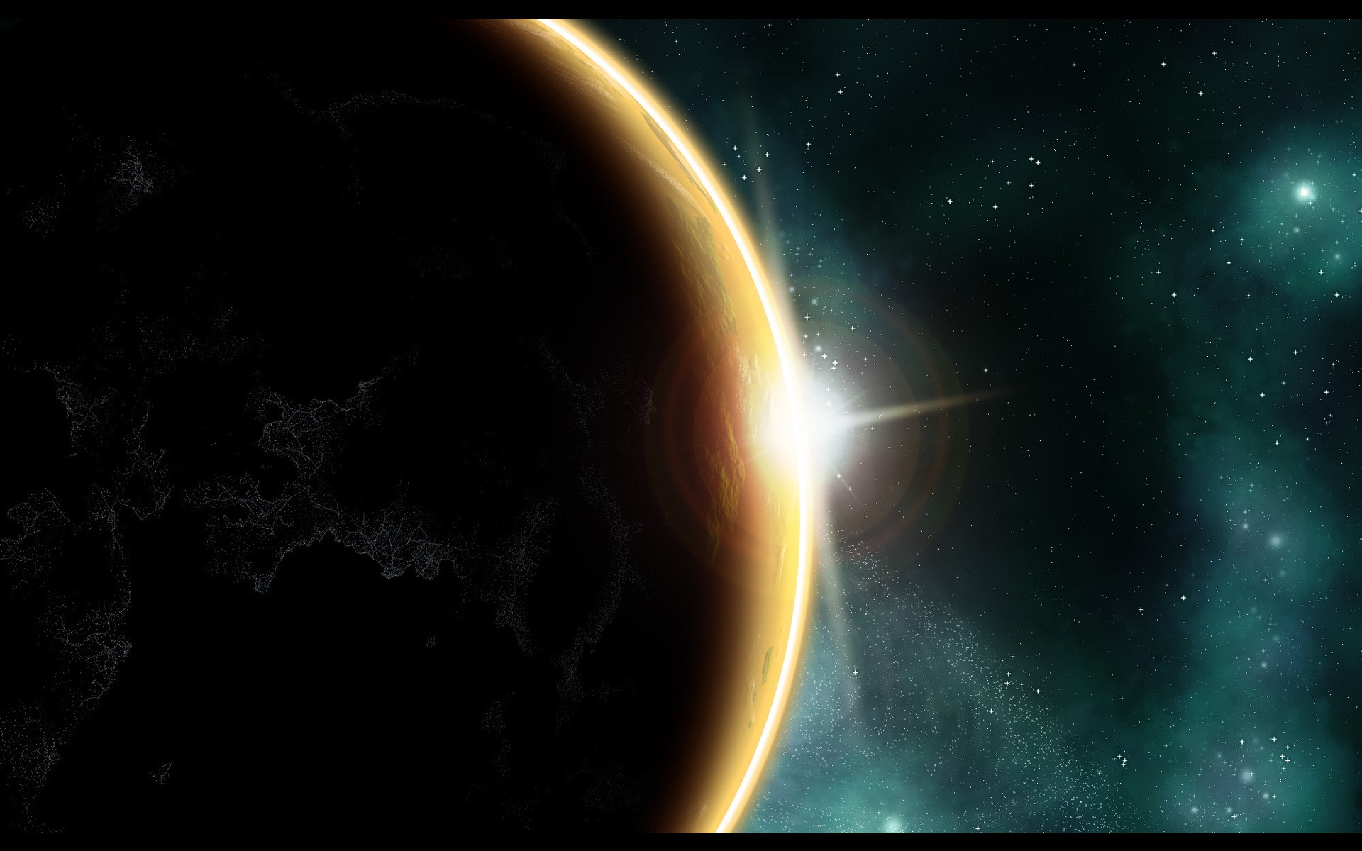 Laden Sie das Sonnenaufgang, Science Fiction-Bild kostenlos auf Ihren PC-Desktop herunter