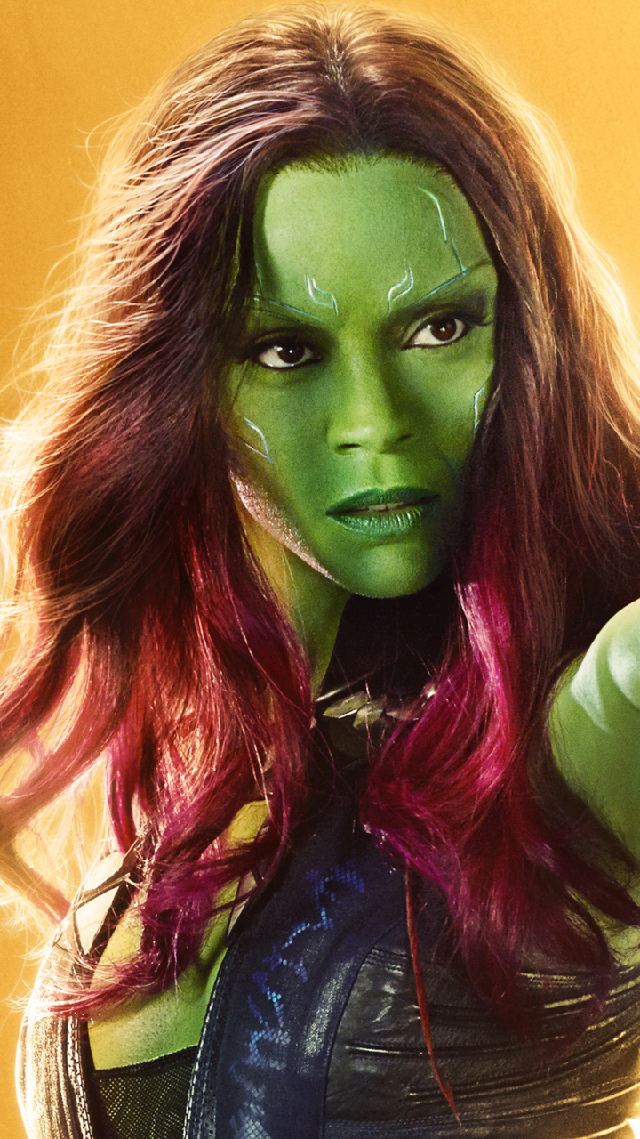 Descarga gratuita de fondo de pantalla para móvil de Los Vengadores, Películas, Zoe Saldaña, Gamora, Vengadores: Guerra Infinita.