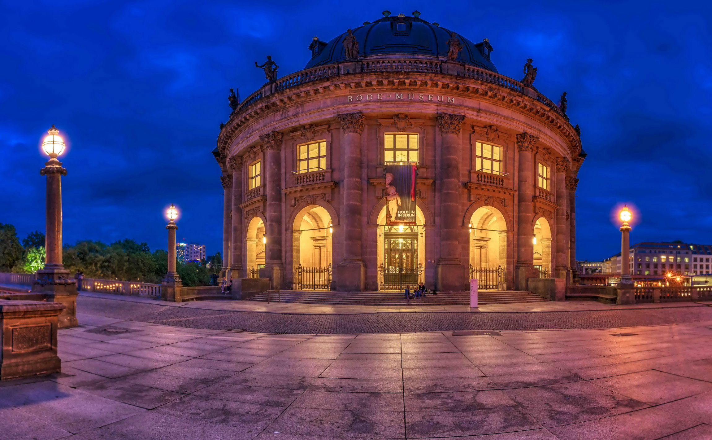 man made, bode museum, architecture, building, dusk, germany, light, twilight