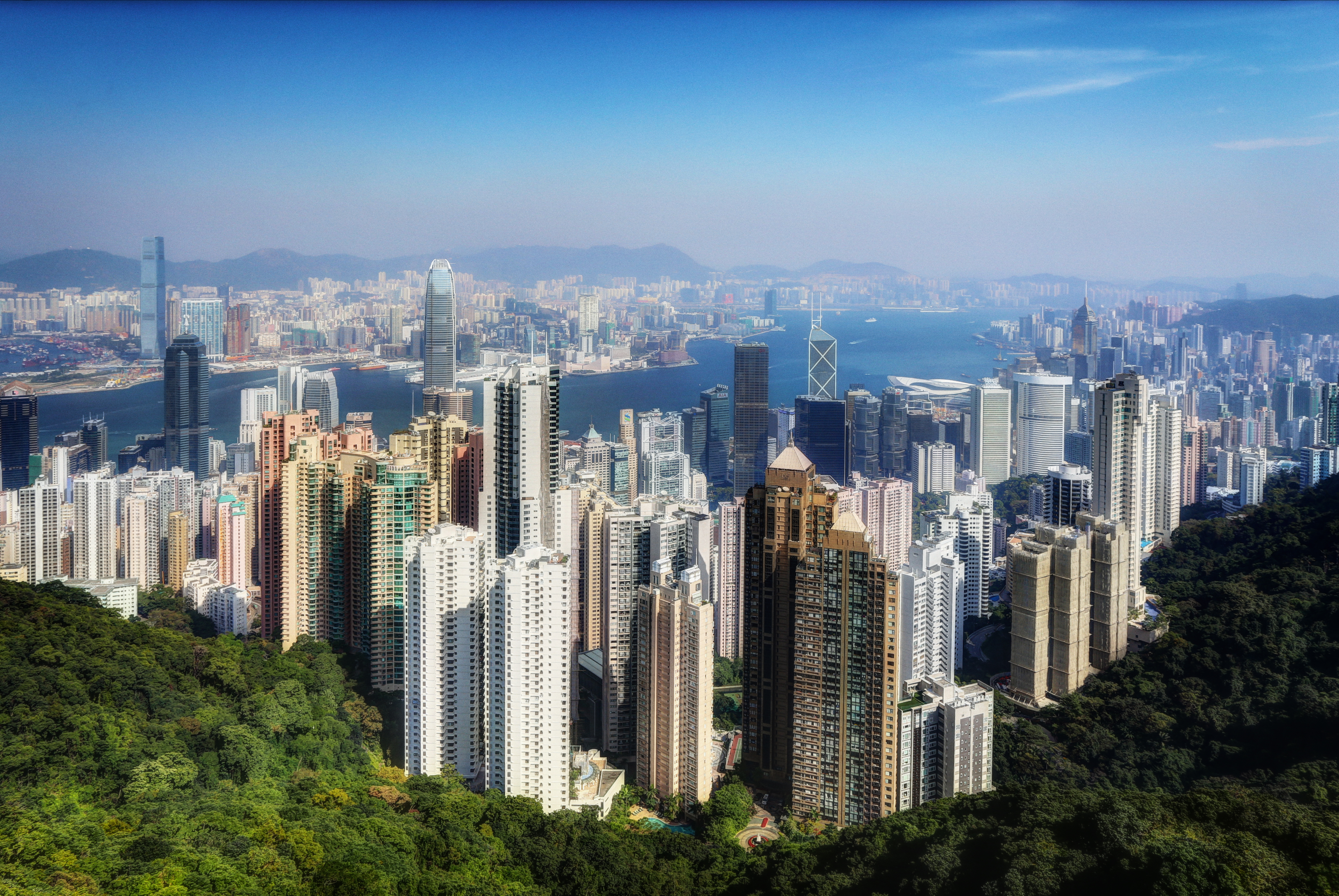 1523173壁紙のダウンロードマンメイド, 香港, 中国, メガポリス, 都市-スクリーンセーバーと写真を無料で