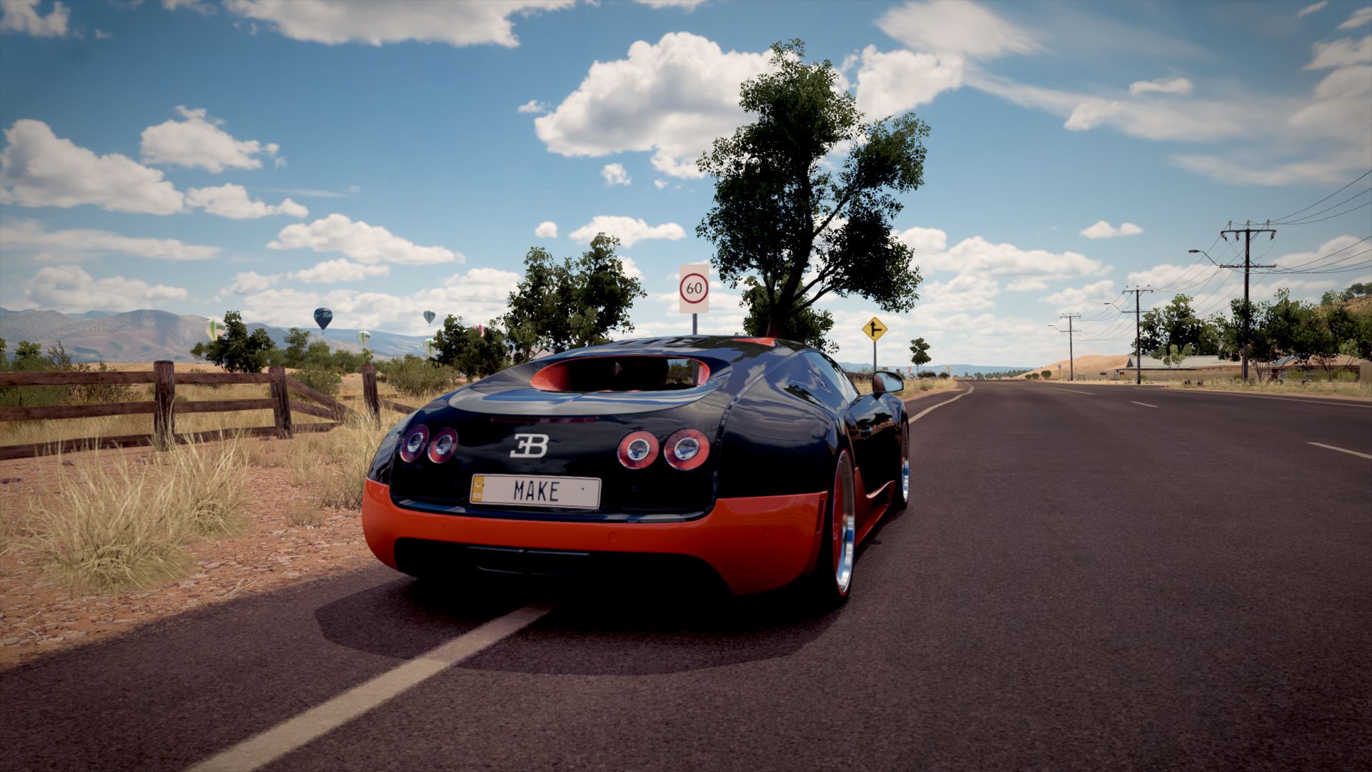 Téléchargez des papiers peints mobile Route, Bugatti Veyron, Jeux Vidéo, Forza Horizon 3, Forza gratuitement.