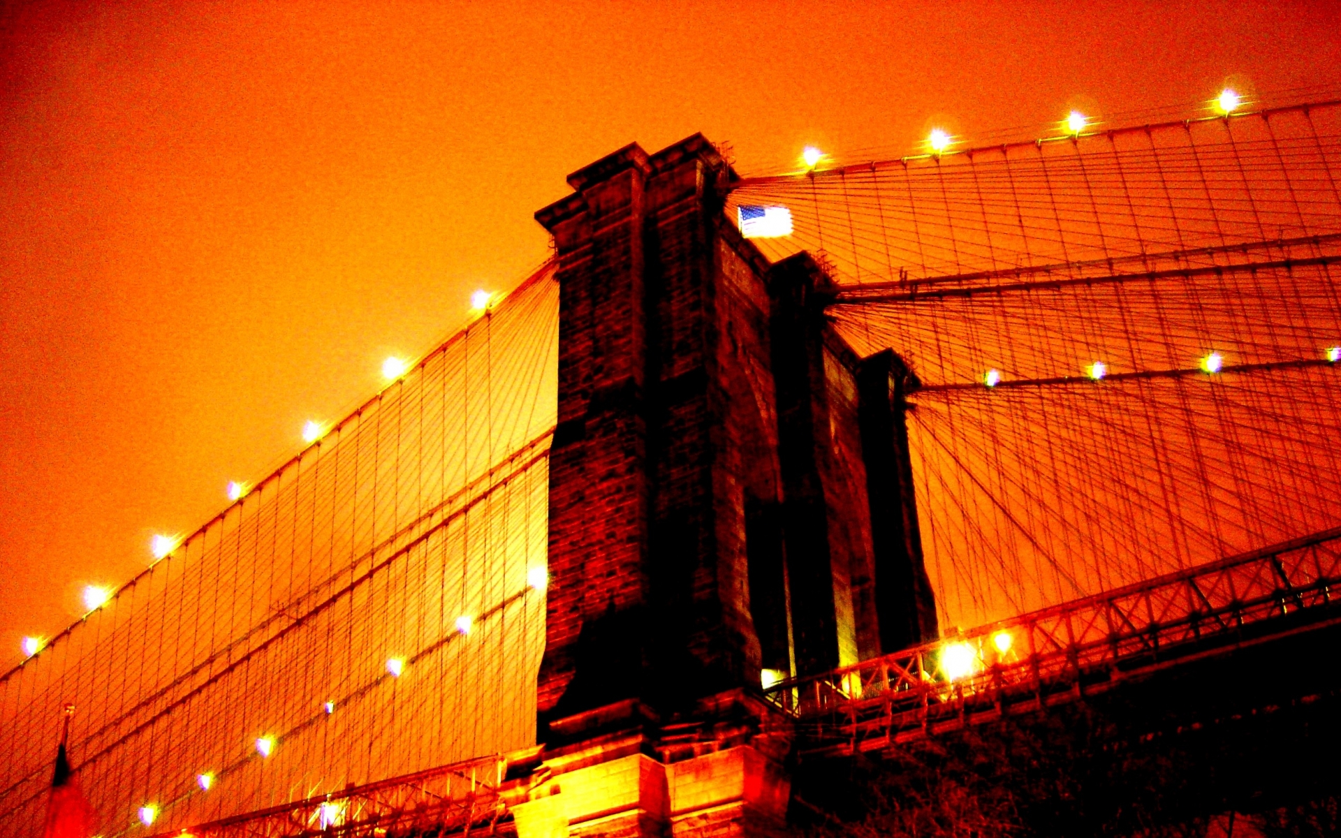 Скачать обои бесплатно Мосты, Нью Йорк, Бруклинский Мост, Сделано Человеком картинка на рабочий стол ПК