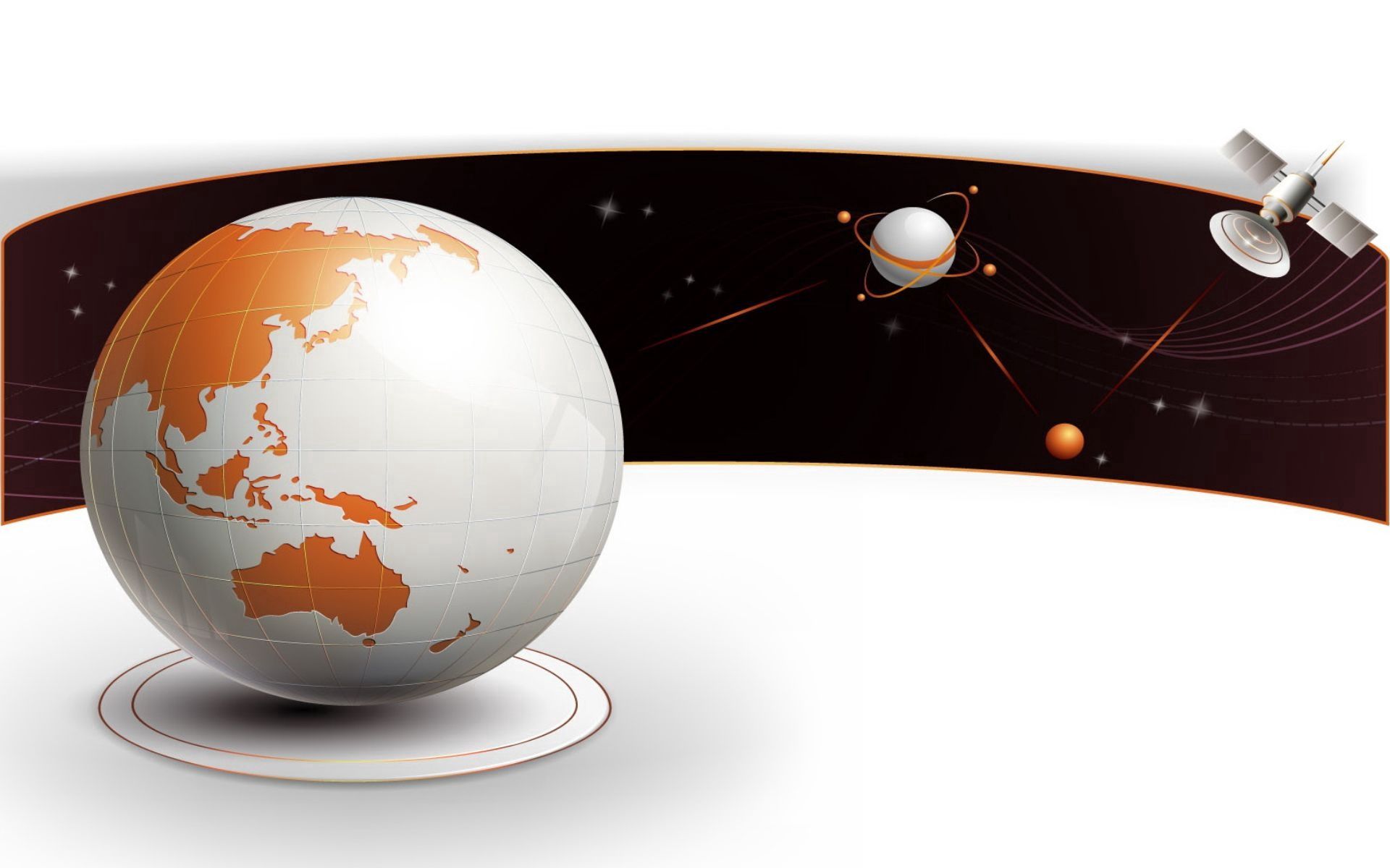 Handy-Wallpaper Satellit, Land, Satelliten, Universum, Erde, 3D kostenlos herunterladen.