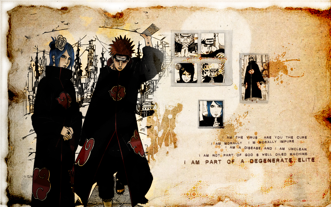Free download wallpaper Anime, Naruto, Pain (Naruto), Konan (Naruto) on your PC desktop