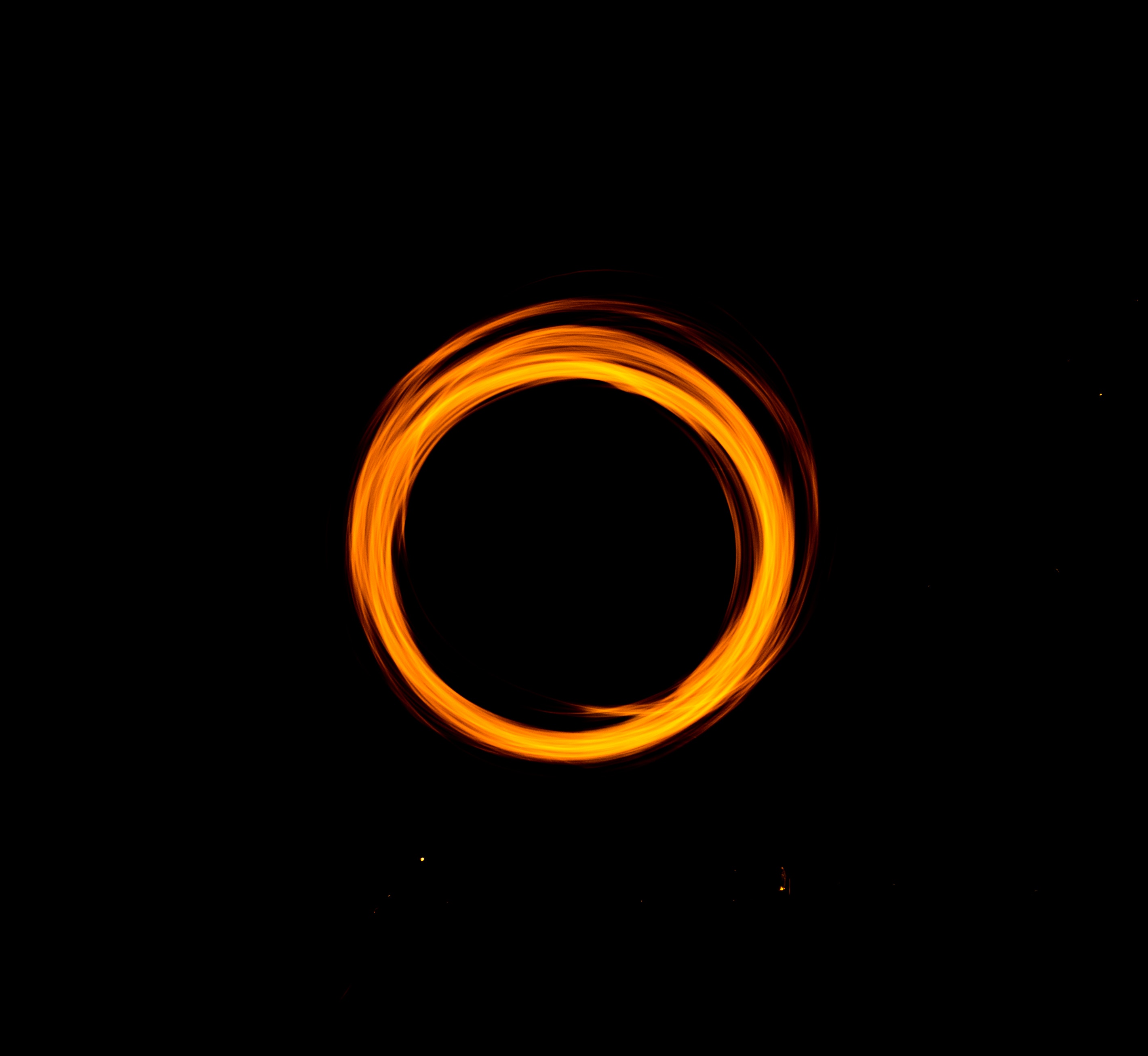 circle, abstract, shine, light, dark background, portal