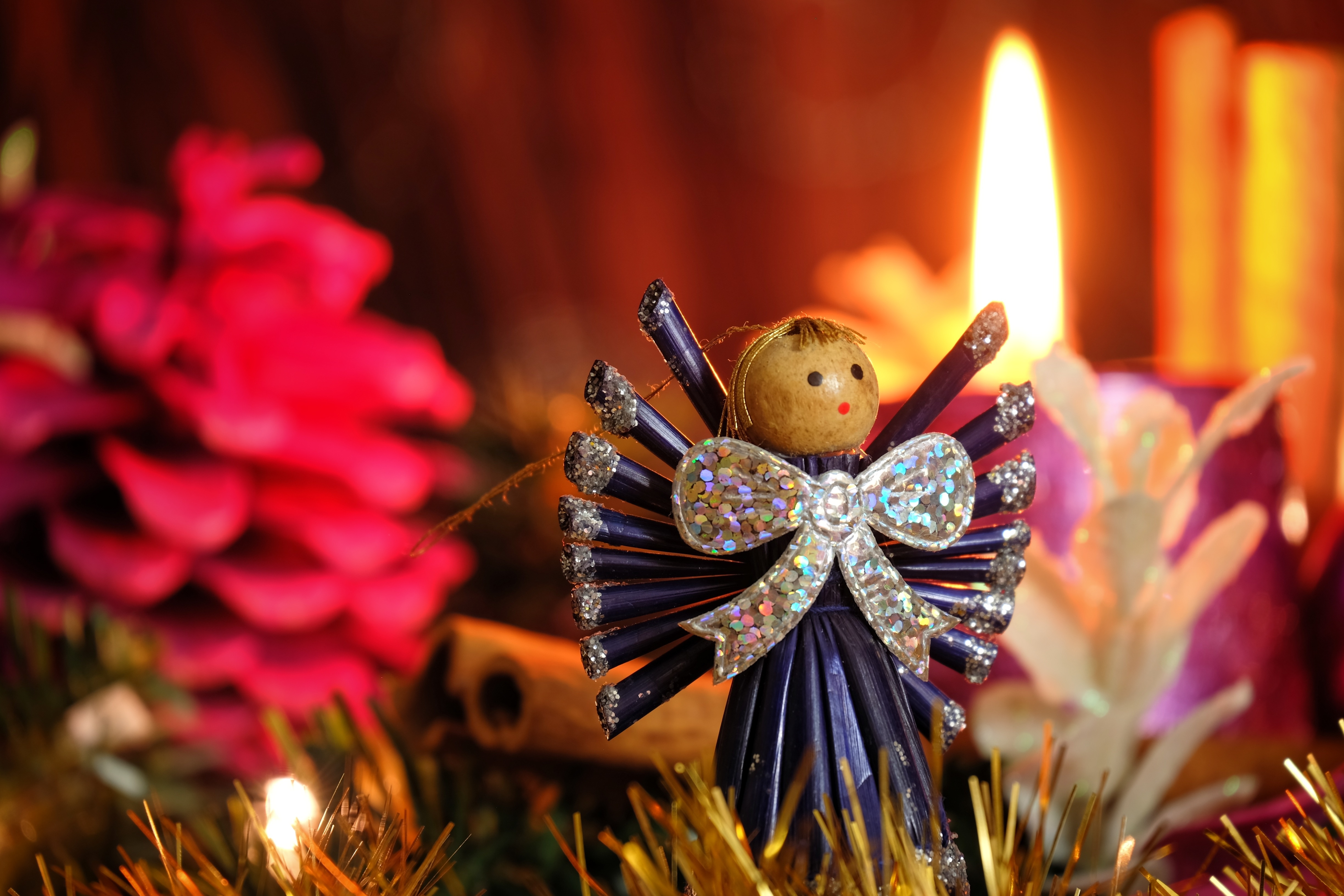 Free download wallpaper Christmas, Holiday, Angel, Doll, Christmas Ornaments on your PC desktop