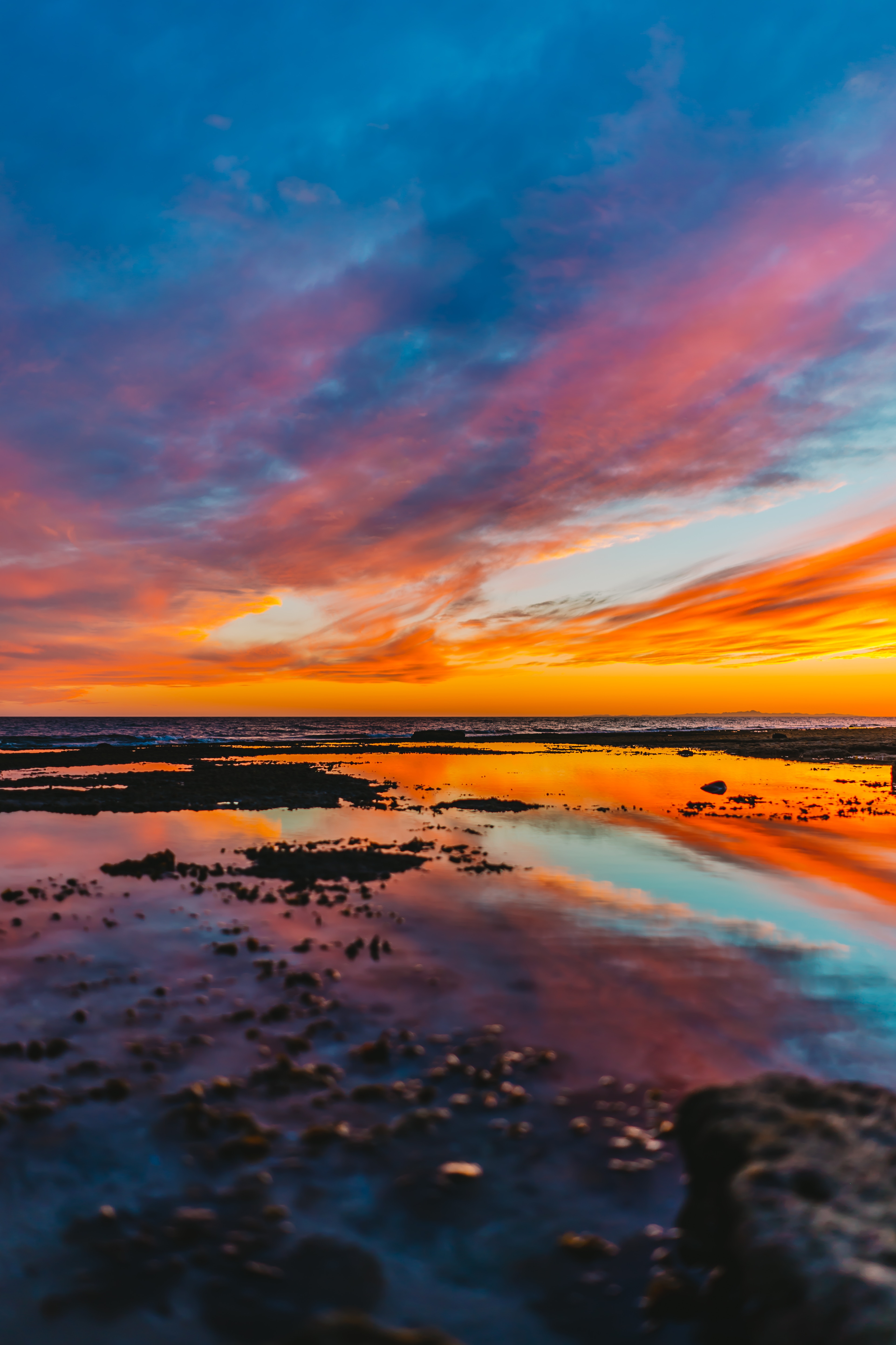 Laden Sie das Sunset, Horizont, Natur, Wasser, Sky-Bild kostenlos auf Ihren PC-Desktop herunter