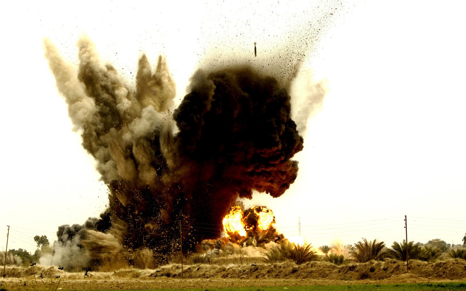 Download mobile wallpaper Explosion, Military for free.