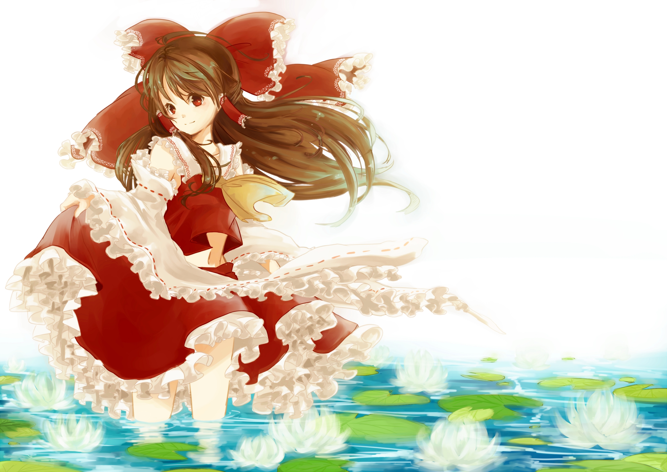 Handy-Wallpaper Animes, Tuhu, Reimu Hakurei kostenlos herunterladen.