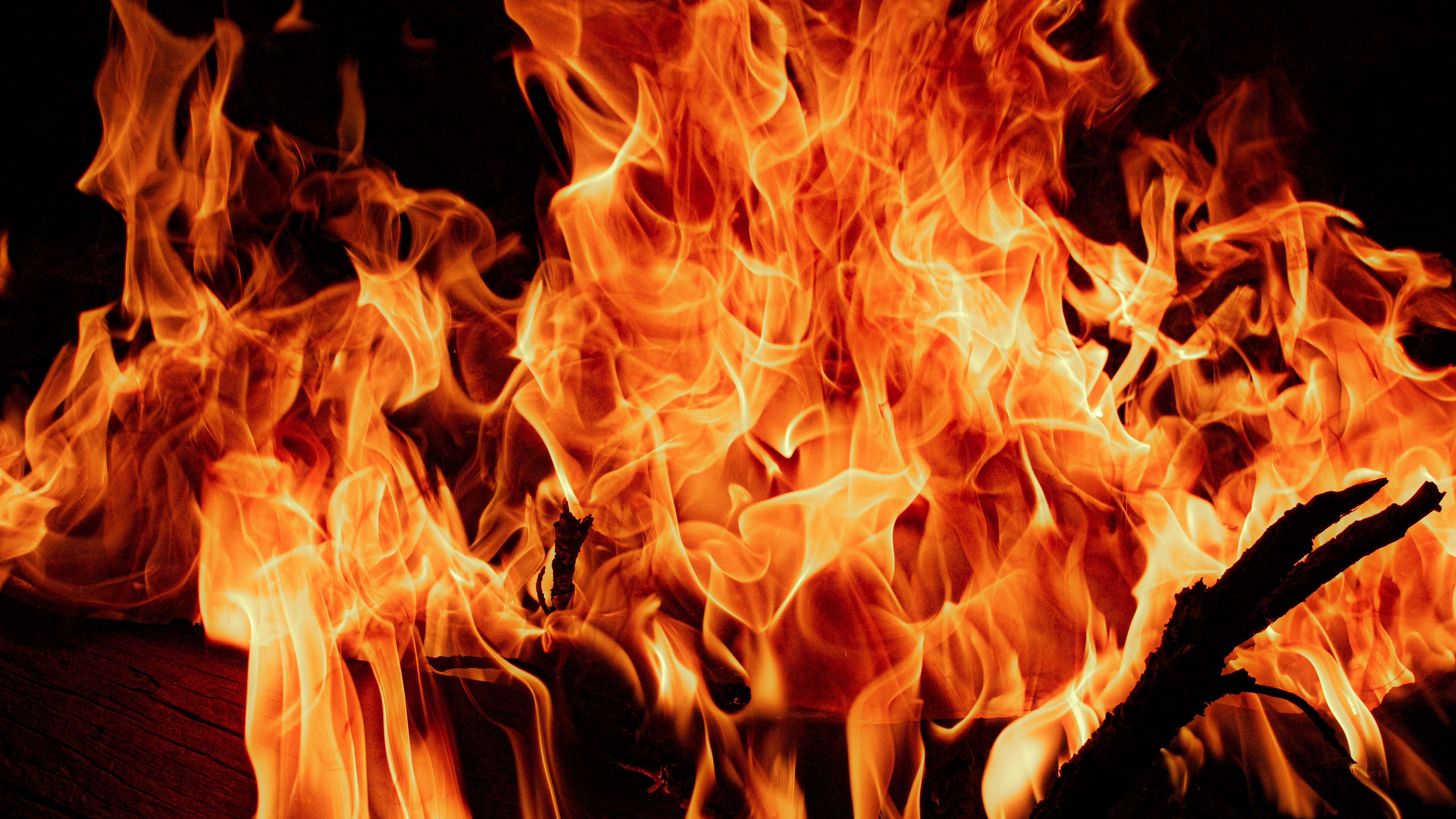 flame, fire, bonfire, dark High Definition image