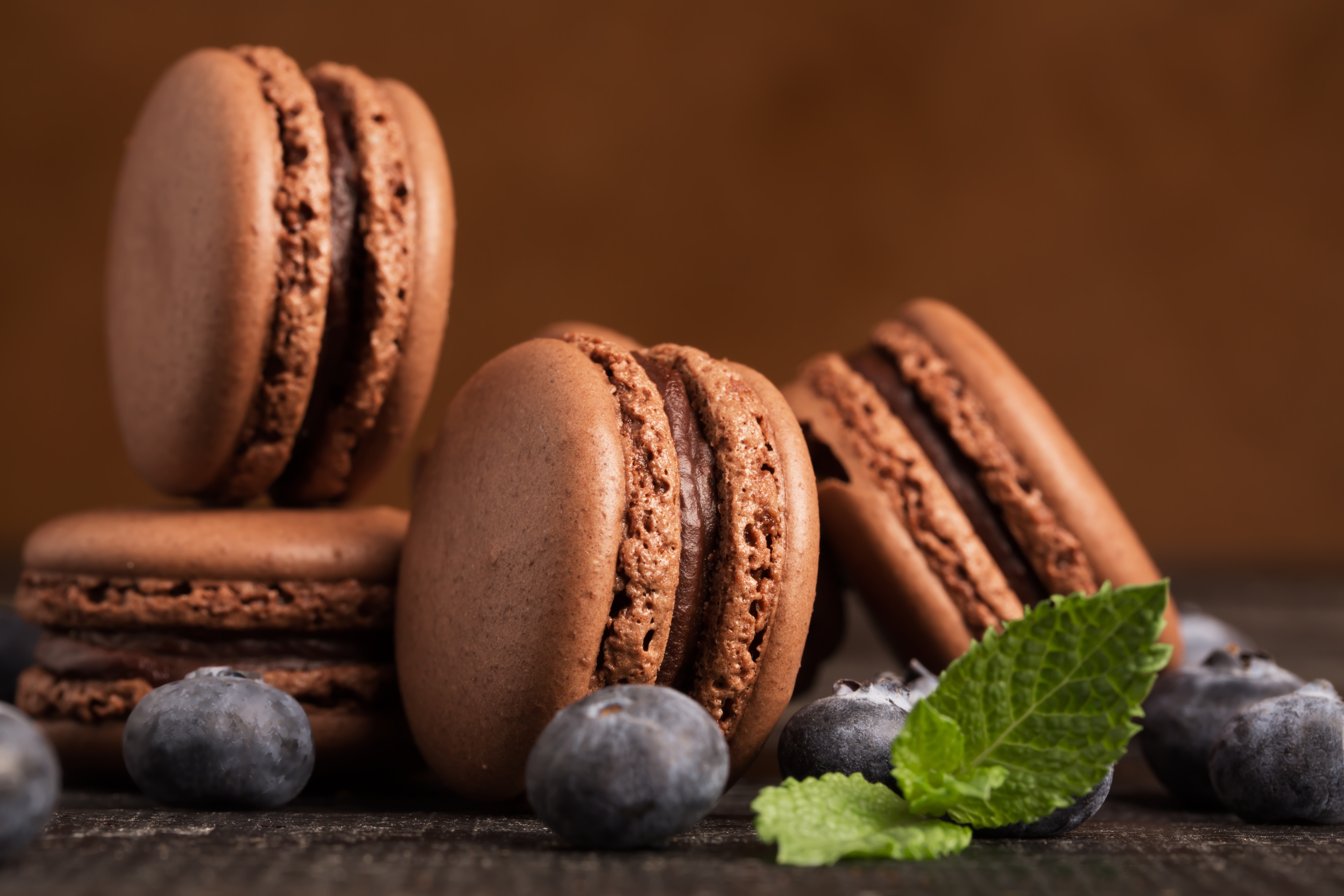 Free download wallpaper Food, Blueberry, Sweets, Macaron on your PC desktop