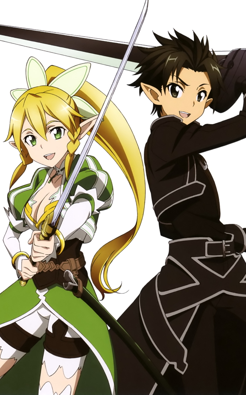 Download mobile wallpaper Anime, Sword Art Online, Asuna Yuuki, Kirito (Sword Art Online), Leafa (Sword Art Online) for free.