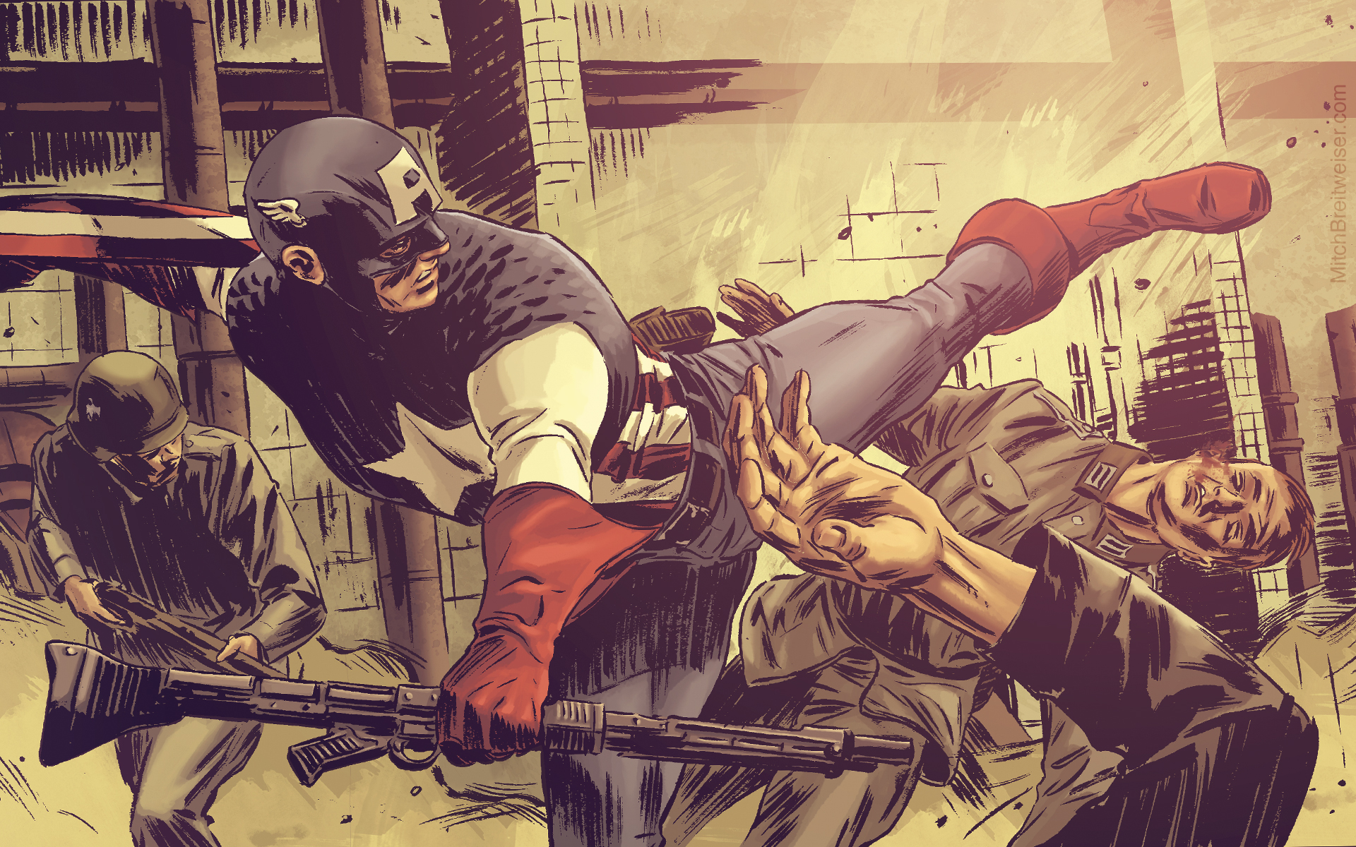 Завантажити шпалери безкоштовно Капітан Америка, Комікси картинка на робочий стіл ПК