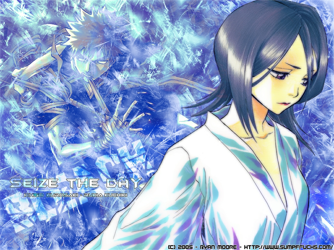 Handy-Wallpaper Bleach, Rukia Kuchiki, Animes kostenlos herunterladen.