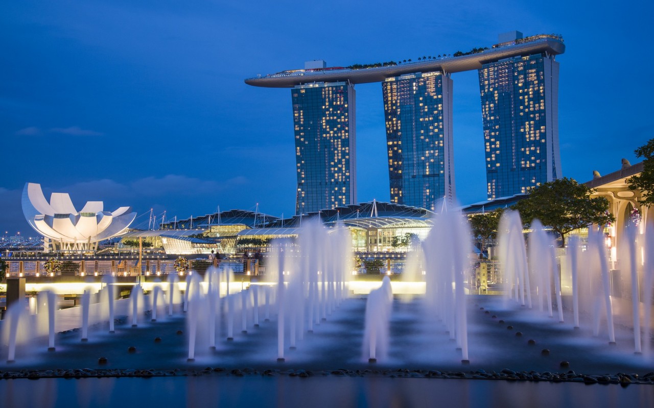 Download mobile wallpaper Man Made, Marina Bay Sands for free.
