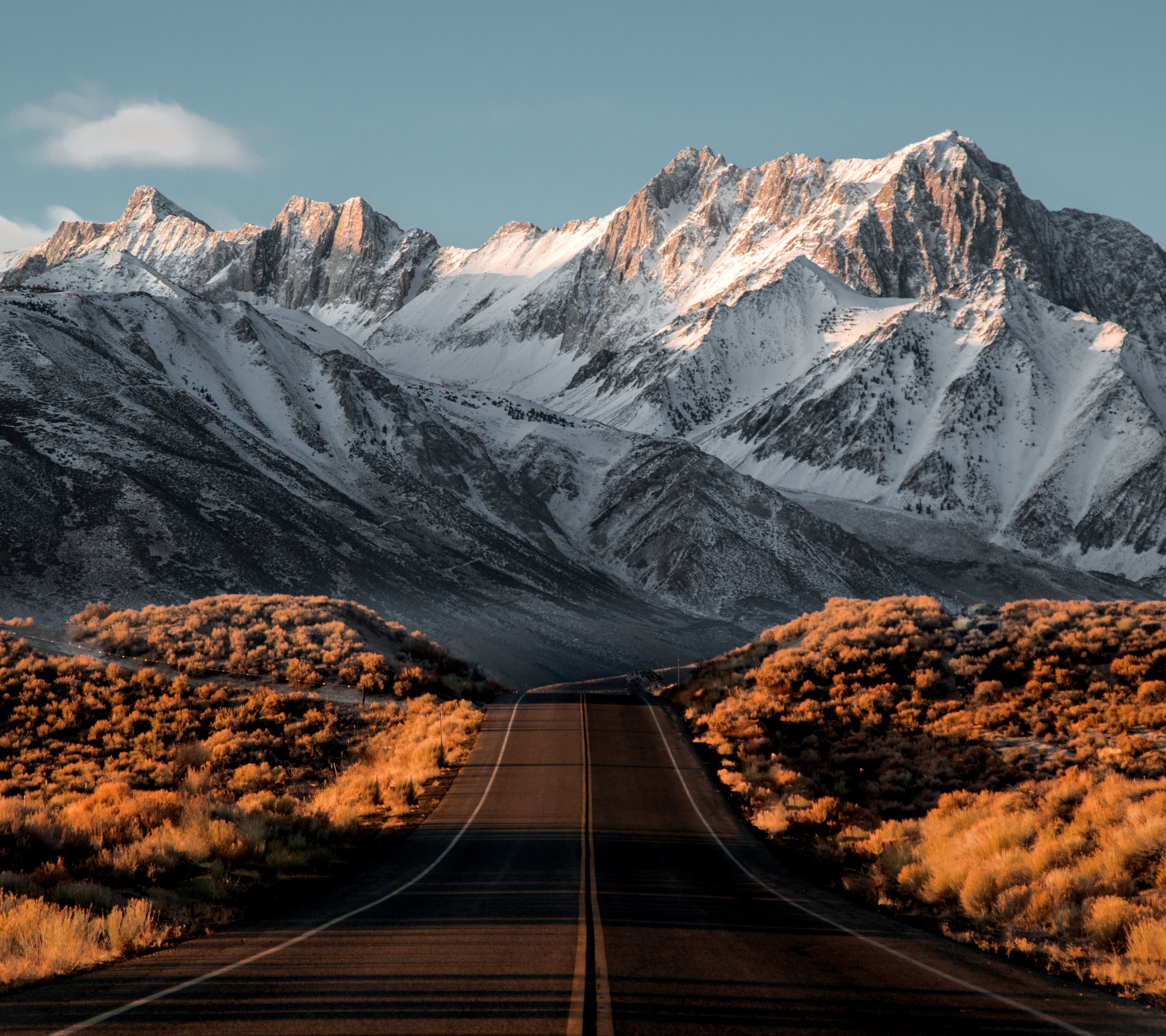 Baixe gratuitamente a imagem Natureza, Neve, Montanha, Estrada, Feito Pelo Homem na área de trabalho do seu PC