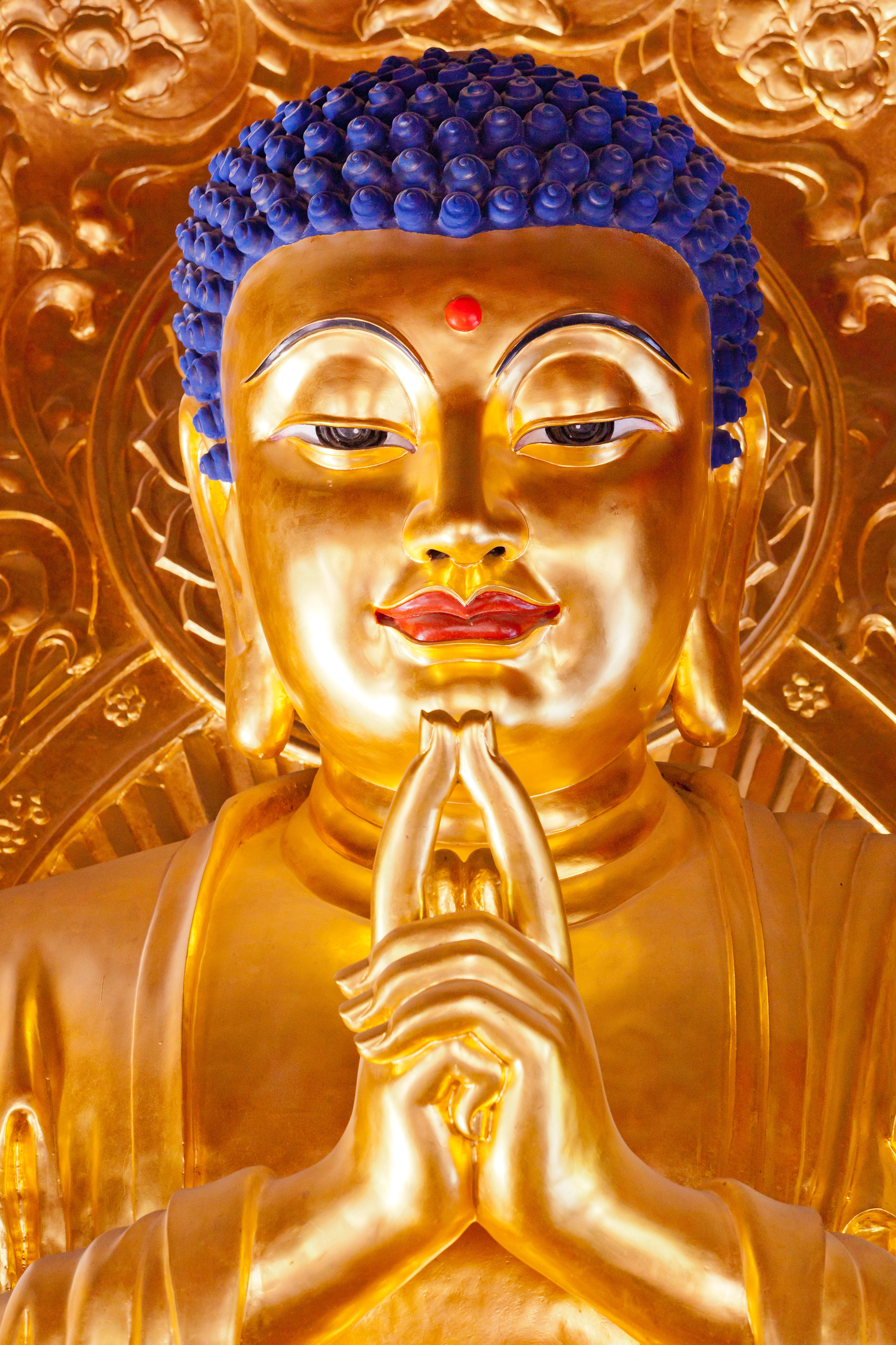 123769 скачать картинку буддизм, золото, будда, разное, статуя - обои и заставки бесплатно