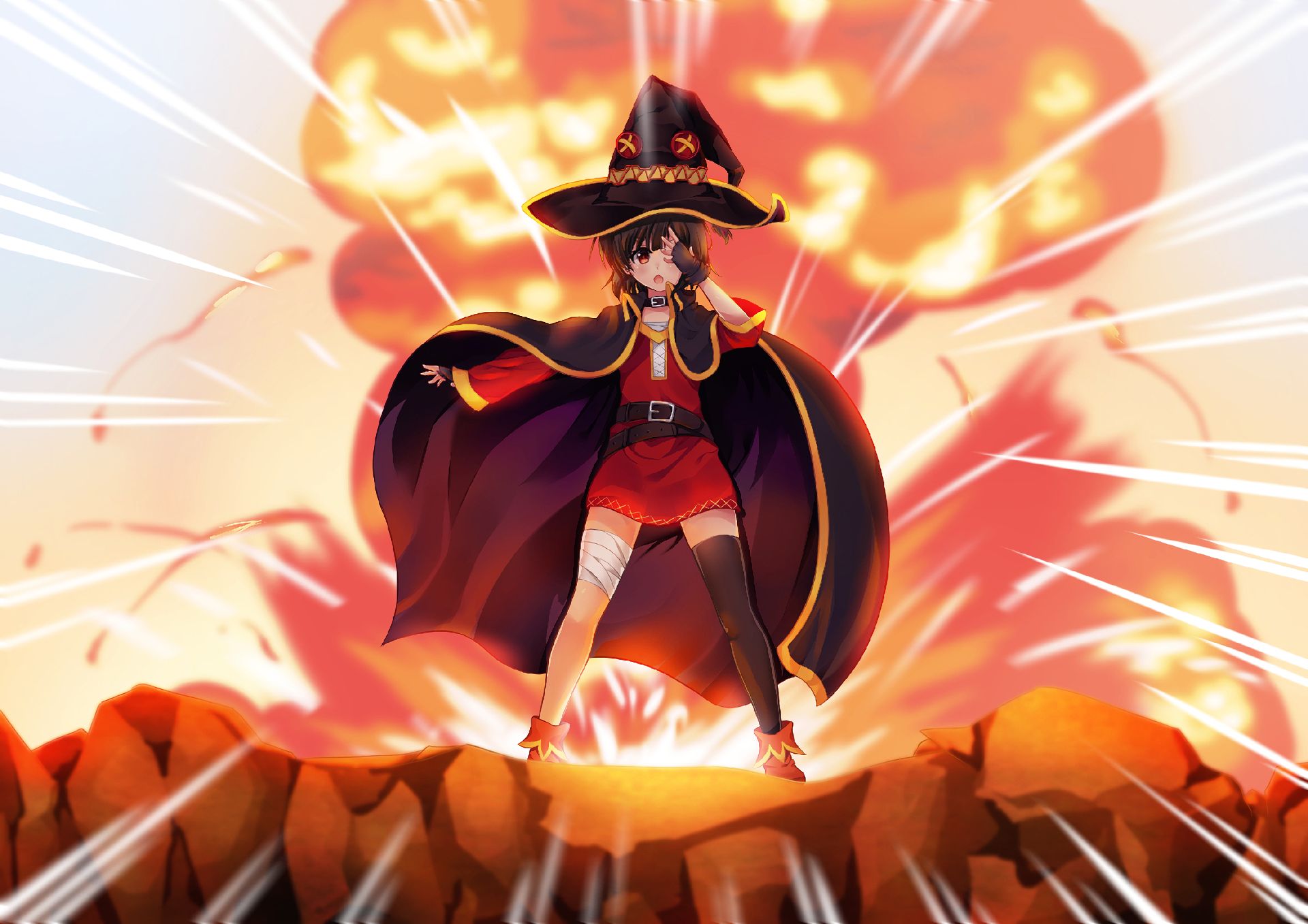 Téléchargez des papiers peints mobile Animé, Kono Subarashii Sekai Ni Shukufuku O!, Megumin (Konosuba), Konosuba gratuitement.