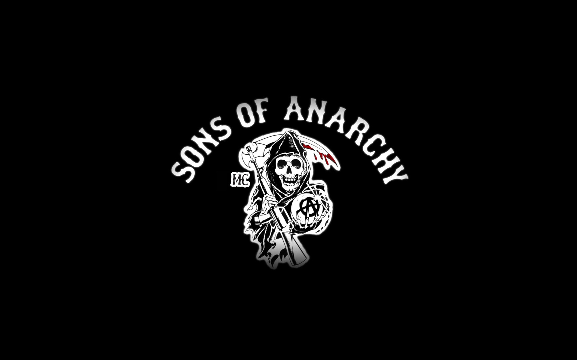 cinema, sons of anarchy, logos, background, black