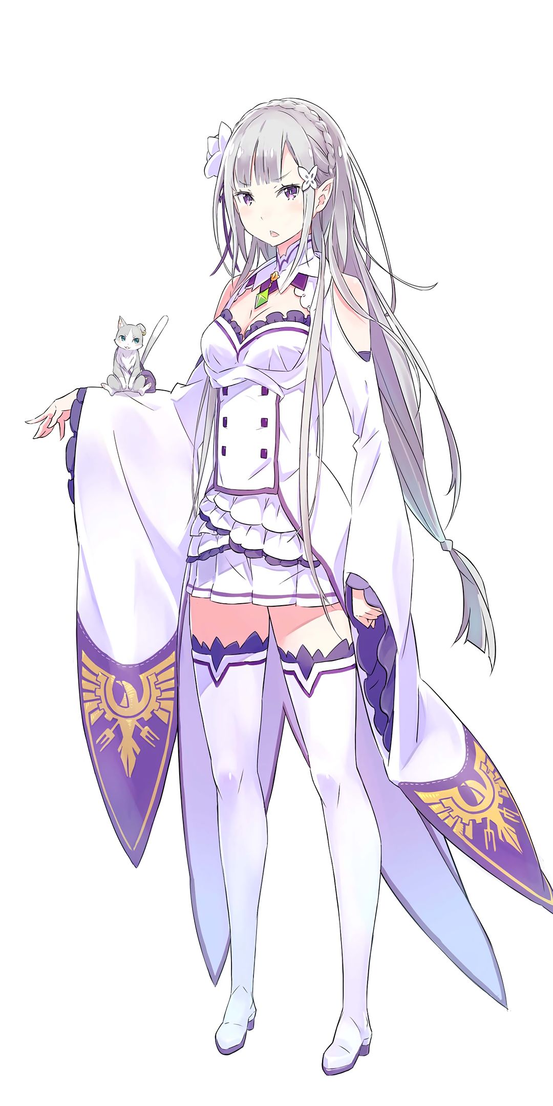 Descarga gratuita de fondo de pantalla para móvil de Animado, Emilia (Re:zero), Re:zero Comenzando La Vida En Otro Mundo, Paquete (Re: Cero).