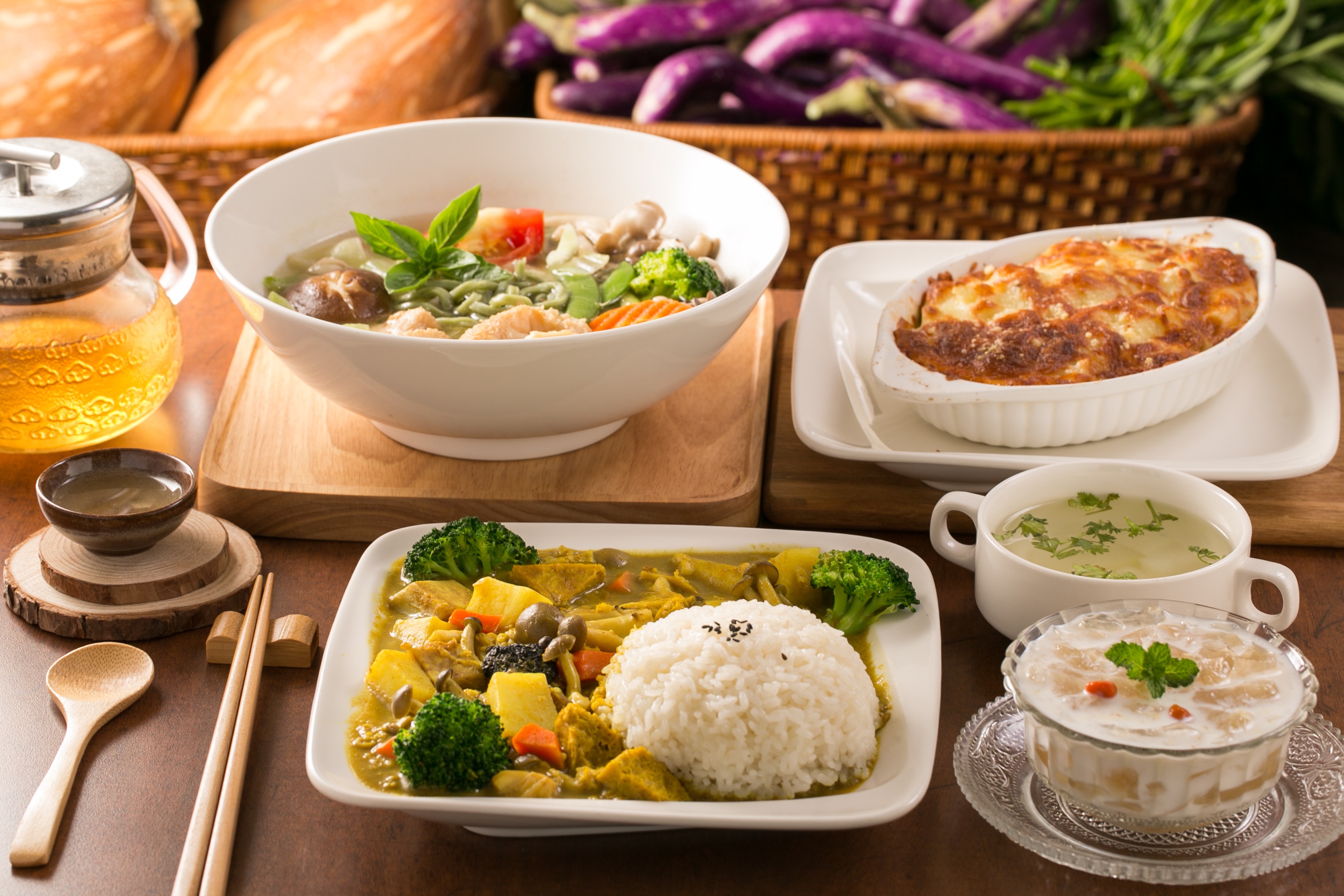 PCデスクトップにお食事, スープ, アジア人, 食べ物画像を無料でダウンロード