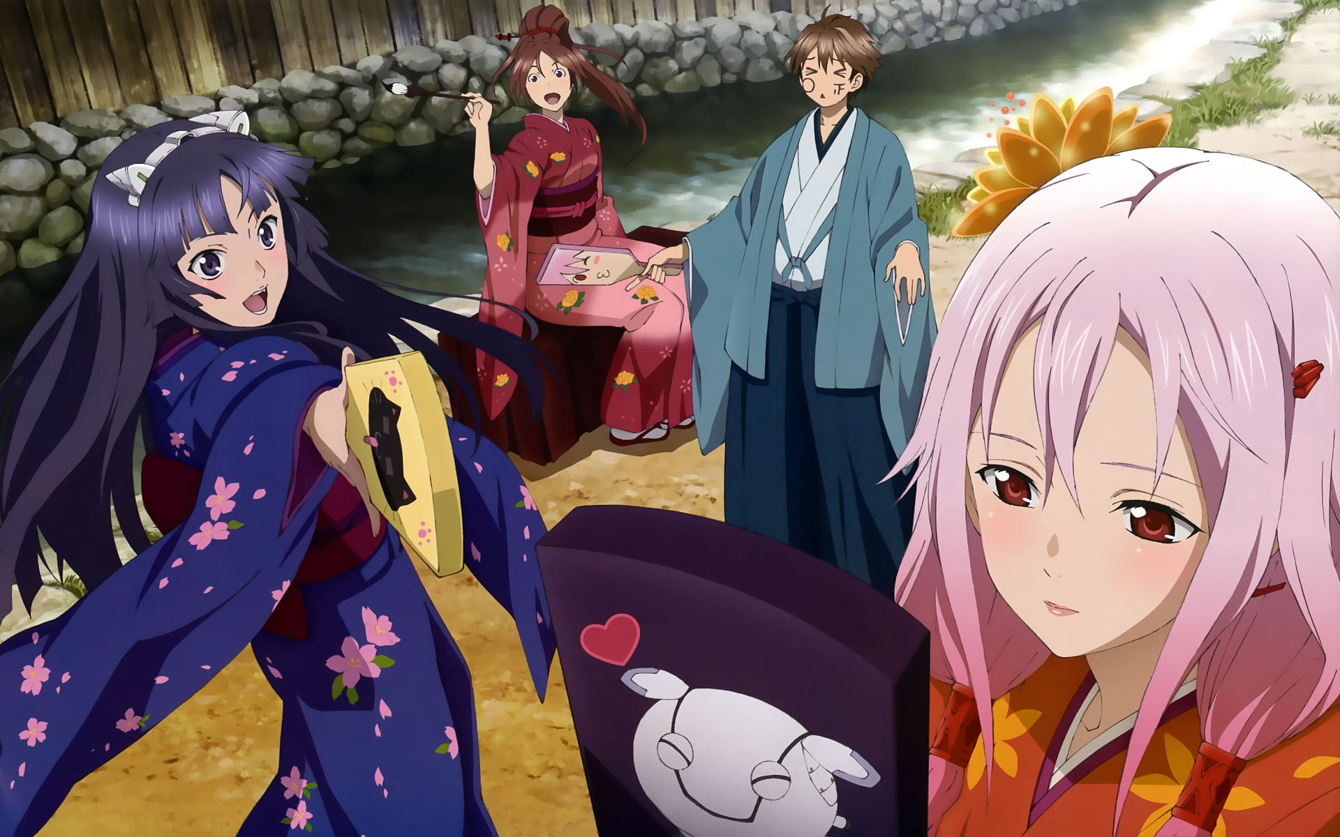 665023 Bild herunterladen animes, guilty crown, ayase shinomiya, inori yuzuriha, shu ouma, tsugumi (krone der schuldigen) - Hintergrundbilder und Bildschirmschoner kostenlos