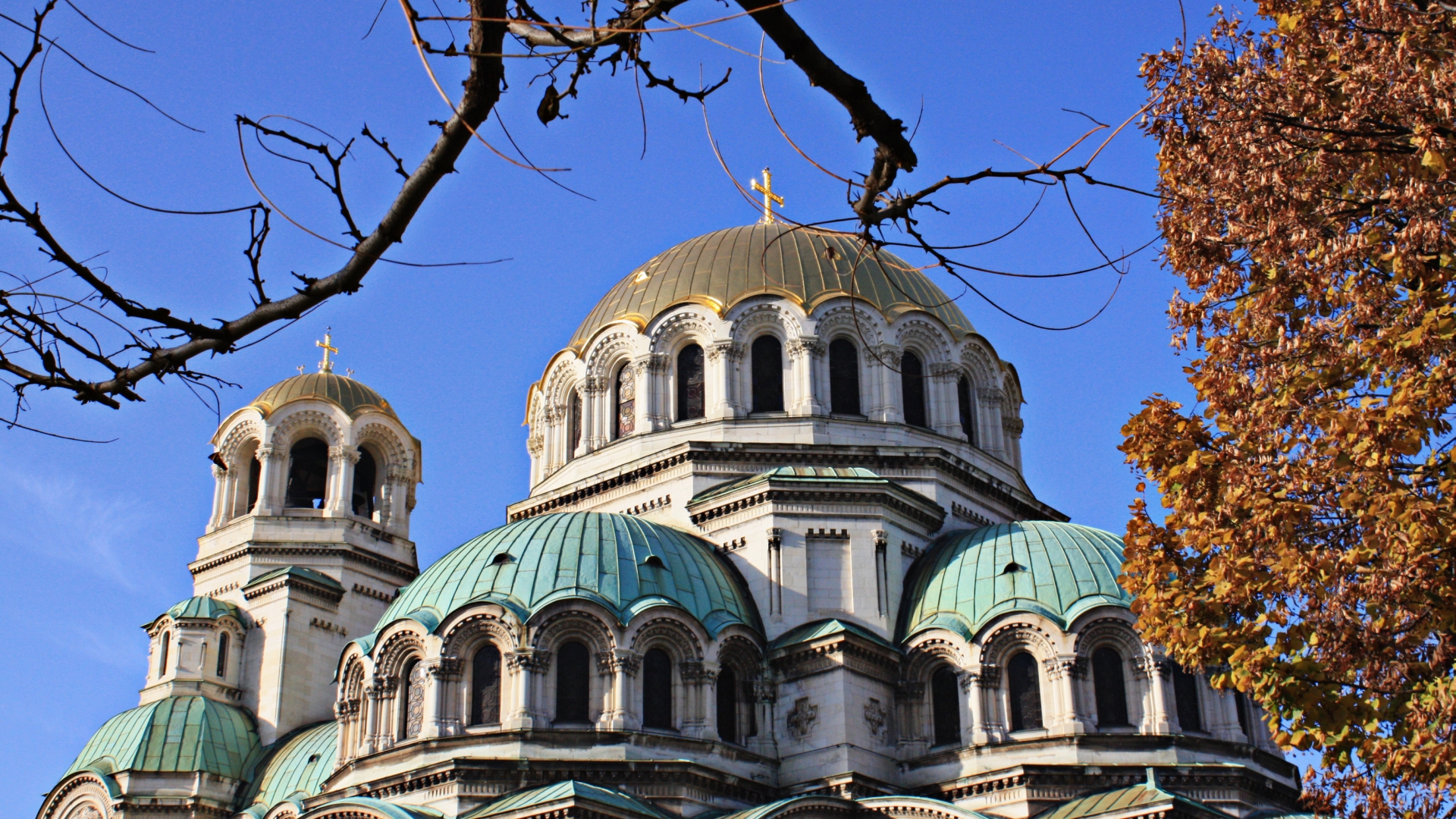 Download mobile wallpaper Alexander Nevsky Cathedral Sofia, Cathedrals, Religious for free.