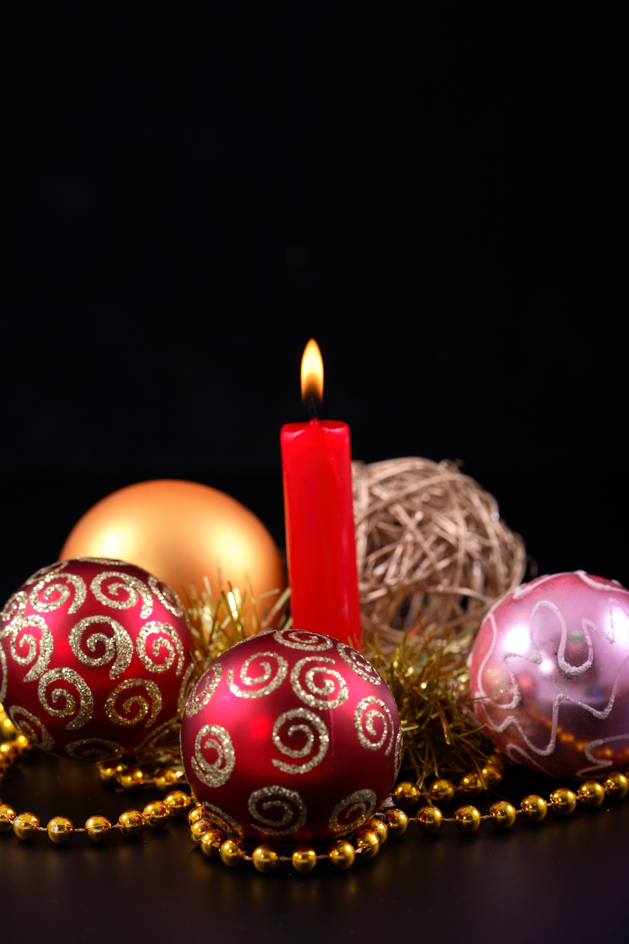 holidays, christmas xmas, new year, toys, candles, black