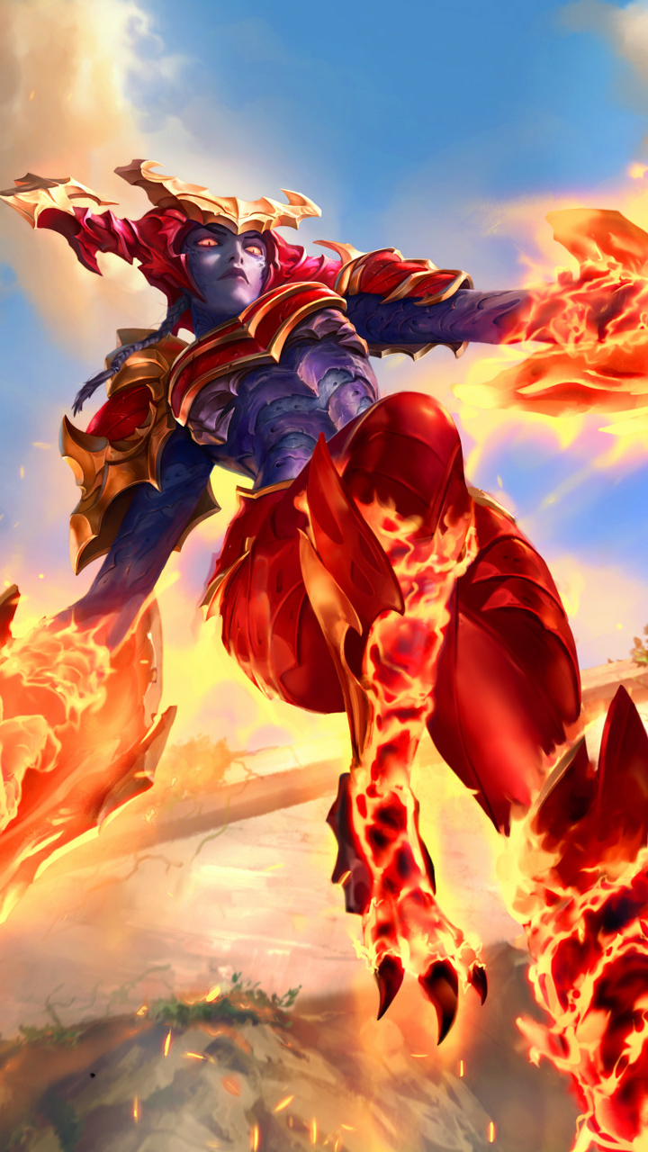 Download mobile wallpaper Video Game, Shyvana (League Of Legends), Legends Of Runeterra for free.