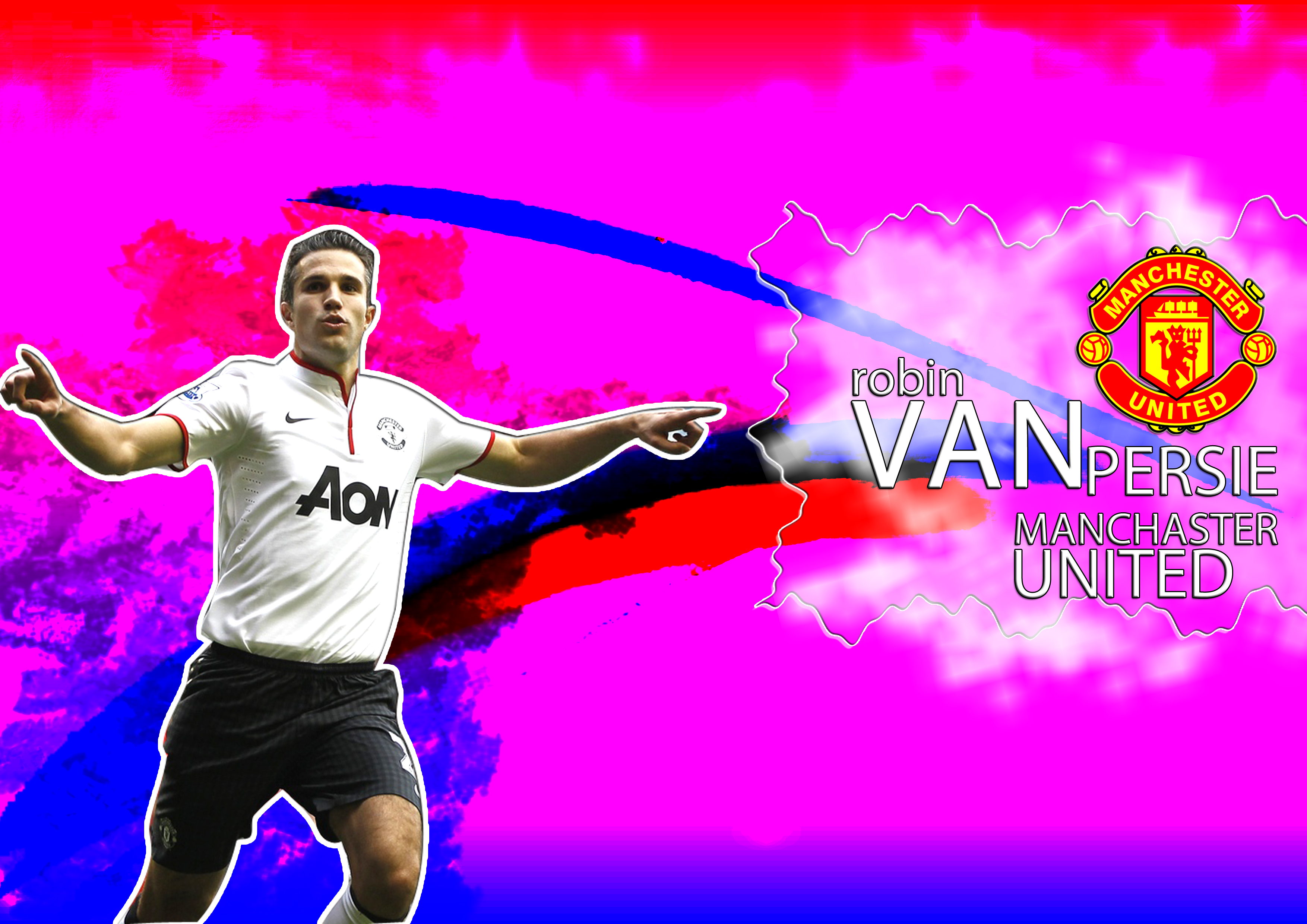 Handy-Wallpaper Sport, Fußball, Manchester United, Robin Van Persie kostenlos herunterladen.