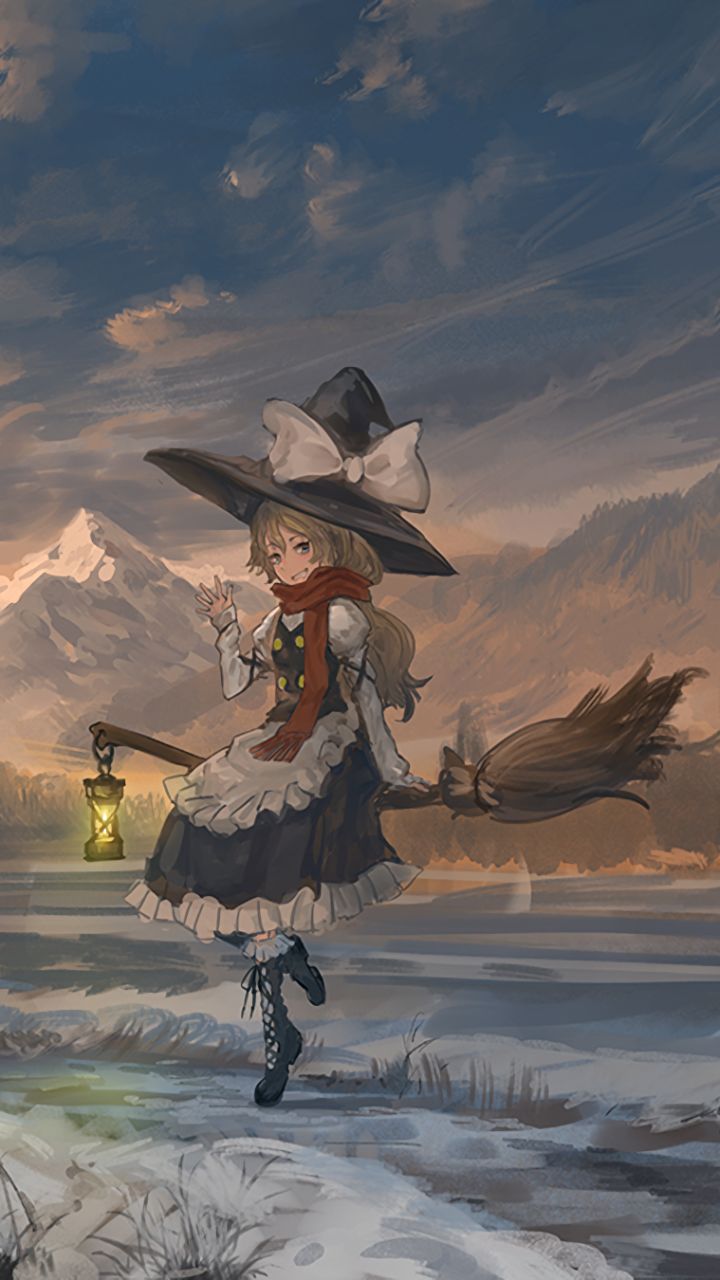 Descarga gratuita de fondo de pantalla para móvil de Animado, Touhou, Marisa Kirisame.