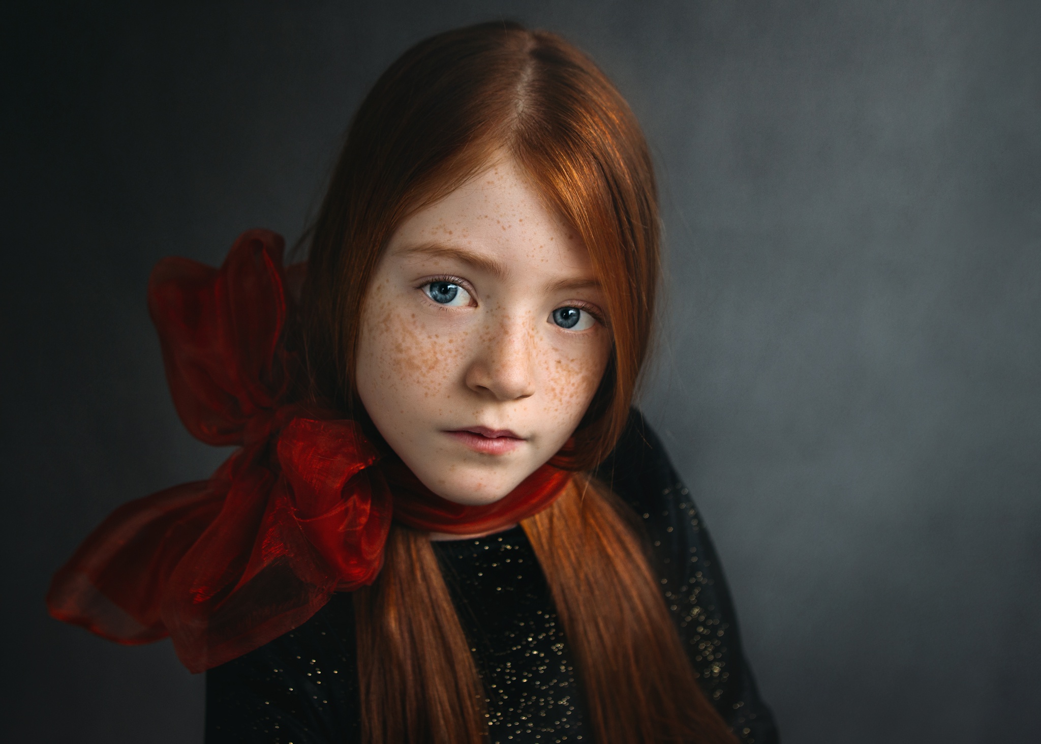 Download mobile wallpaper Redhead, Child, Photography, Blue Eyes, Freckles for free.