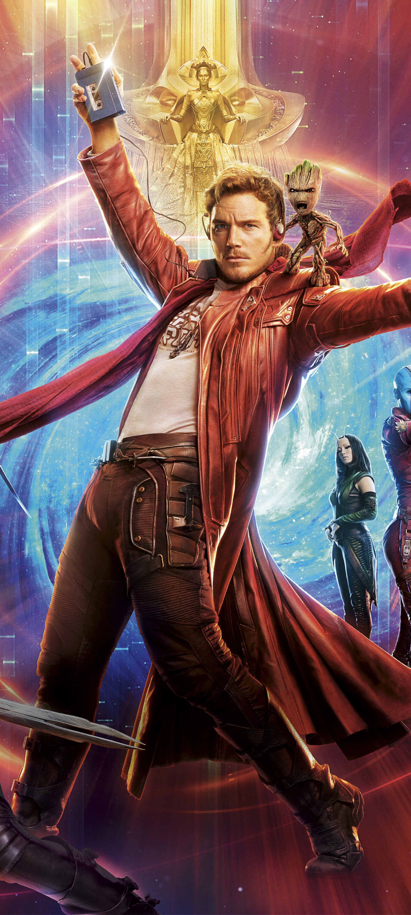 Download mobile wallpaper Movie, Star Lord, Groot, Chris Pratt, Peter Quill, Guardians Of The Galaxy Vol 2 for free.