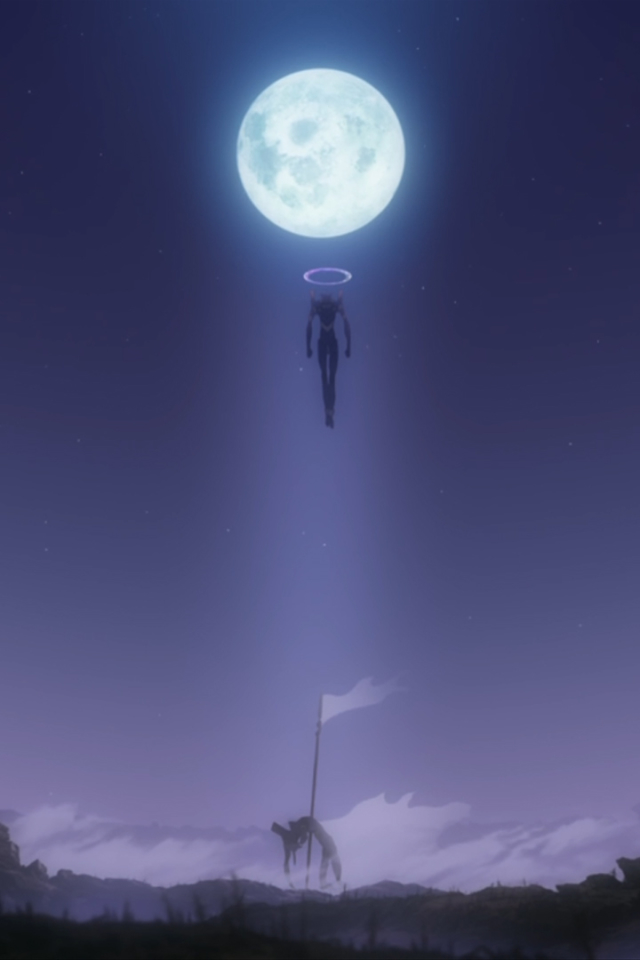 Download mobile wallpaper Anime, Evangelion, Moon, Neon Genesis Evangelion, Evangelion: 2 0 You Can (Not) Advance for free.