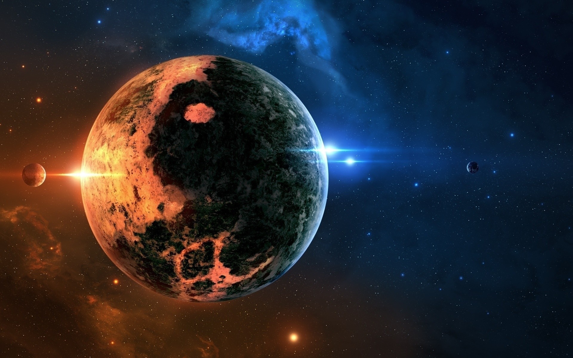 Handy-Wallpaper Planet, Science Fiction, Weltraum kostenlos herunterladen.