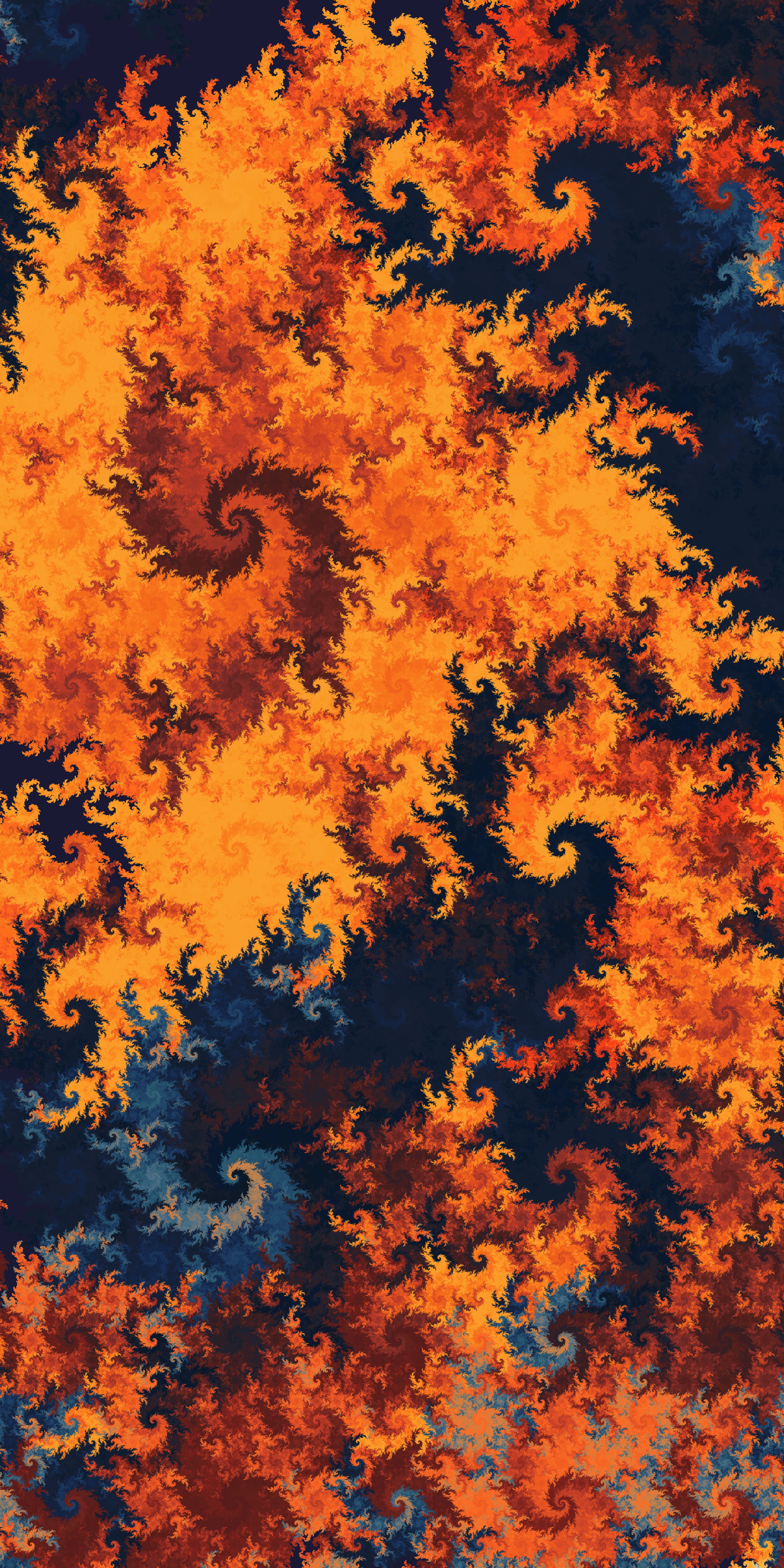 Free download wallpaper Swirling Fractal, Fractal Swirling, Motley, Abstract, Patterns, Multicolored on your PC desktop
