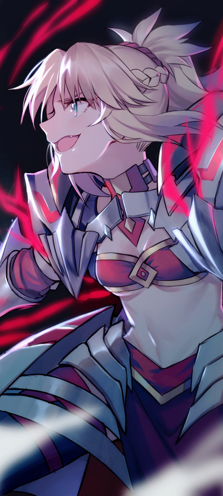 Handy-Wallpaper Animes, Fate/grand Order, Mordred (Schicksal/apokryphen), Roter Säbel (Schicksal/apokryphen), Schicksalsserie kostenlos herunterladen.