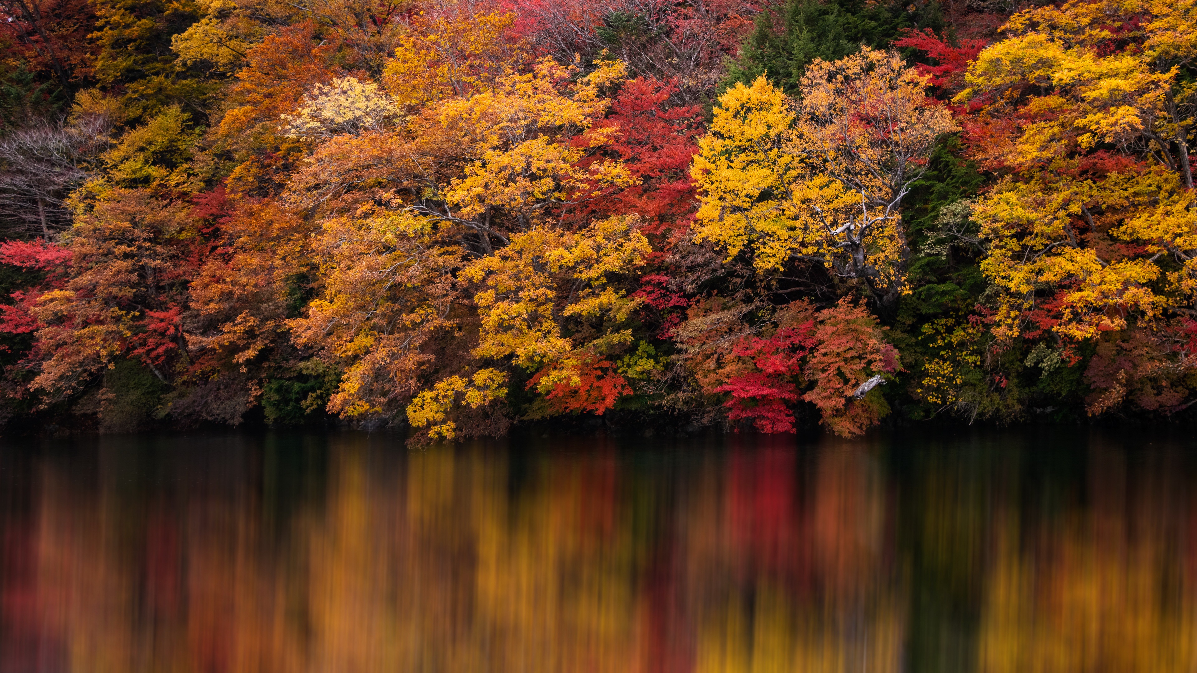 Download mobile wallpaper Lake, Reflection, Fall, Earth for free.