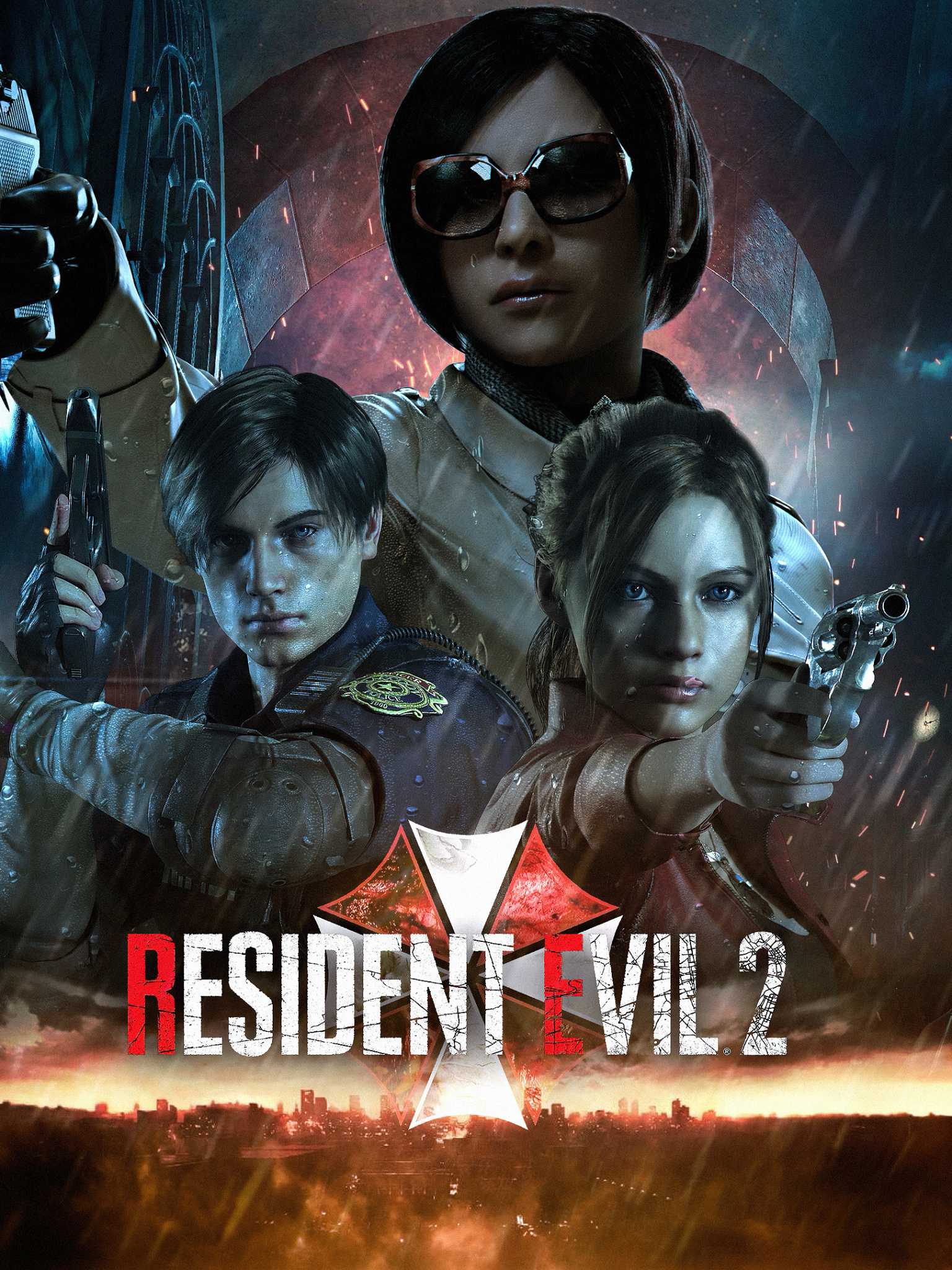Laden Sie das Resident Evil, Computerspiele, Leon S Kennedy, Claire Rotfeld, Ada Wong, Resident Evil 2 (2019)-Bild kostenlos auf Ihren PC-Desktop herunter