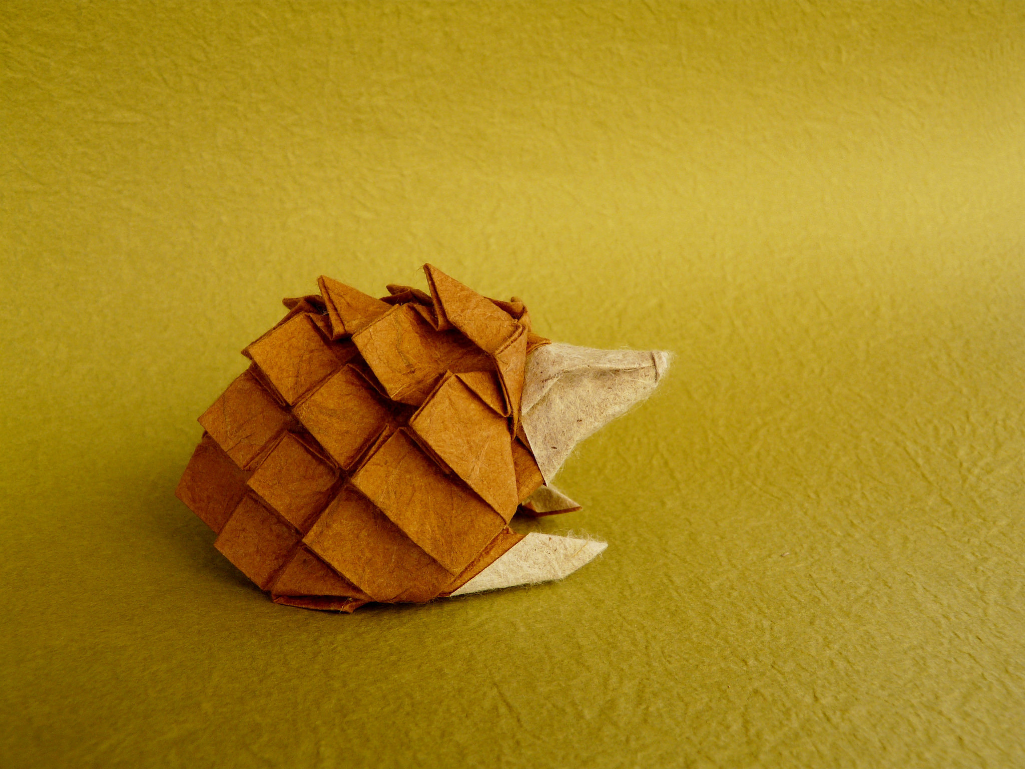 Download mobile wallpaper Hedgehog, Origami, Man Made for free.